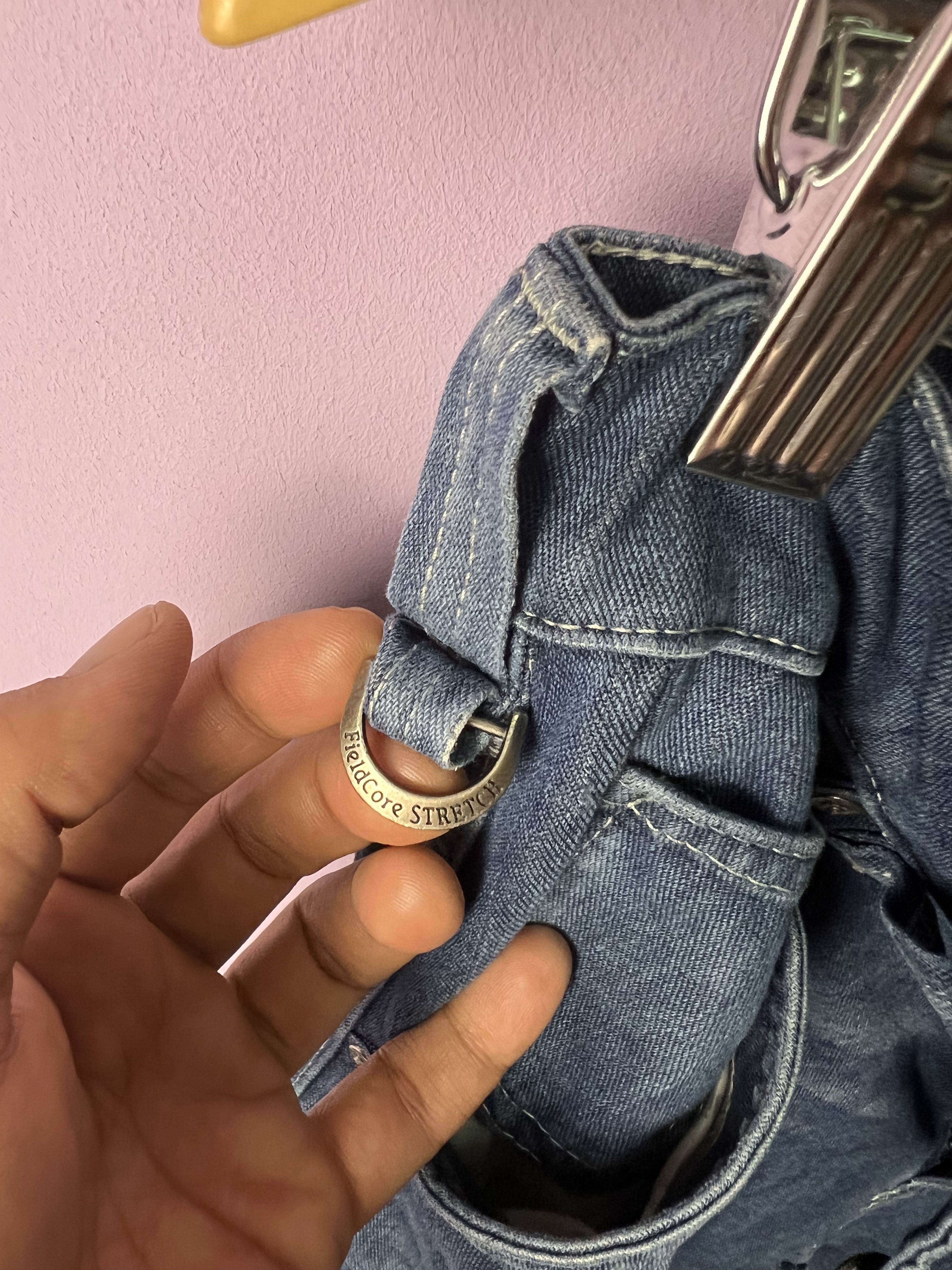Japanese Brand 🔥Fieldcore Soft Denim Cargo Pants Size US 33 - 10 Thumbnail