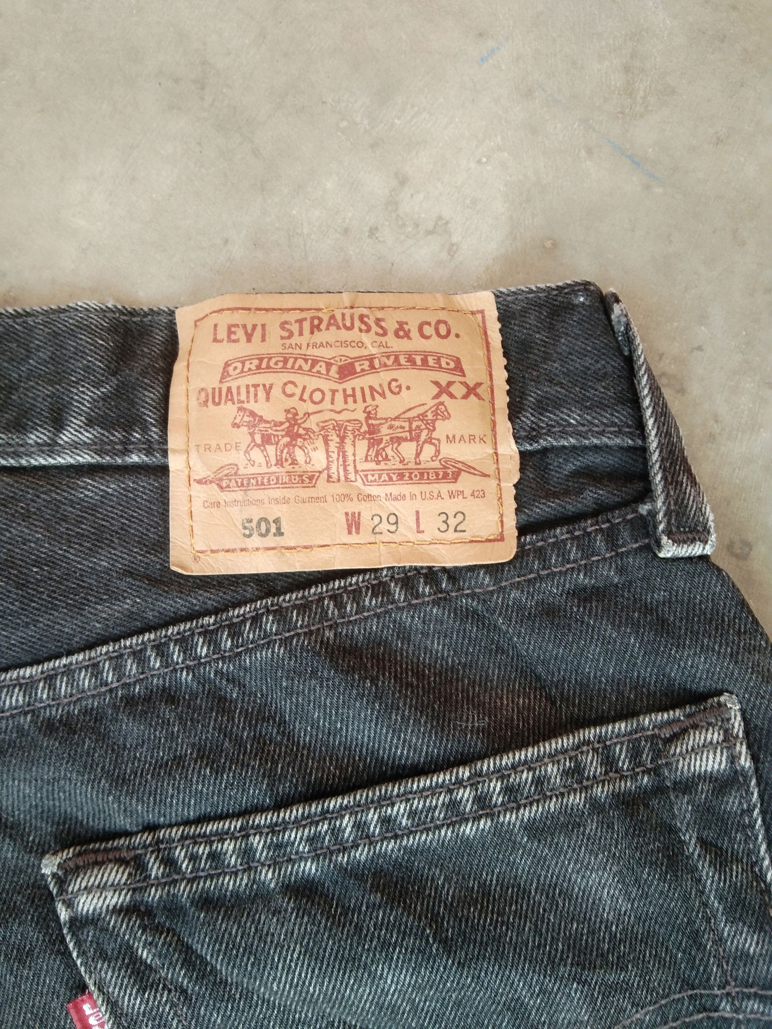 Levi's 90s Vintage Levi's 501 Made In USA Cropped Distressed Jeans Size US 29 - 5 Thumbnail