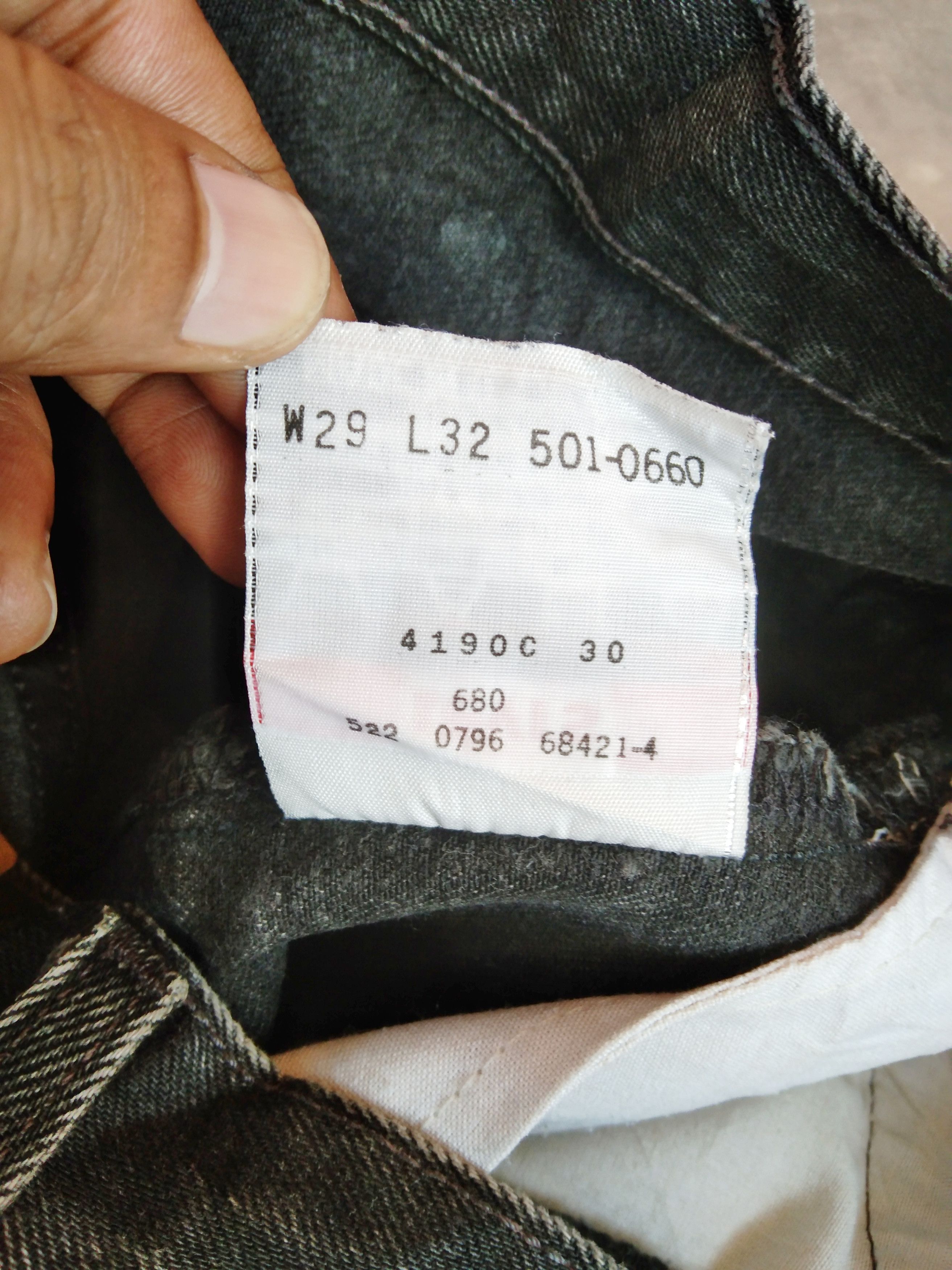 Levi's 90s Vintage Levi's 501 Made In USA Cropped Distressed Jeans Size US 29 - 9 Thumbnail