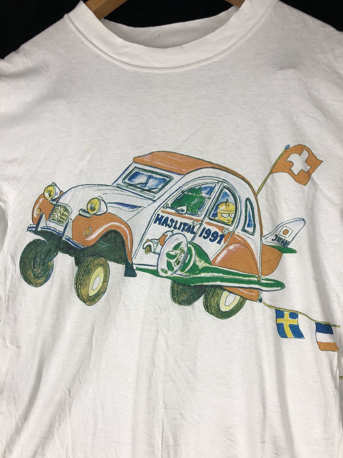 Japanese Brand 2 CV deux Chevaux Haslital 1991 Shirt cw21 Size US M / EU 48-50 / 2 - 3 Thumbnail