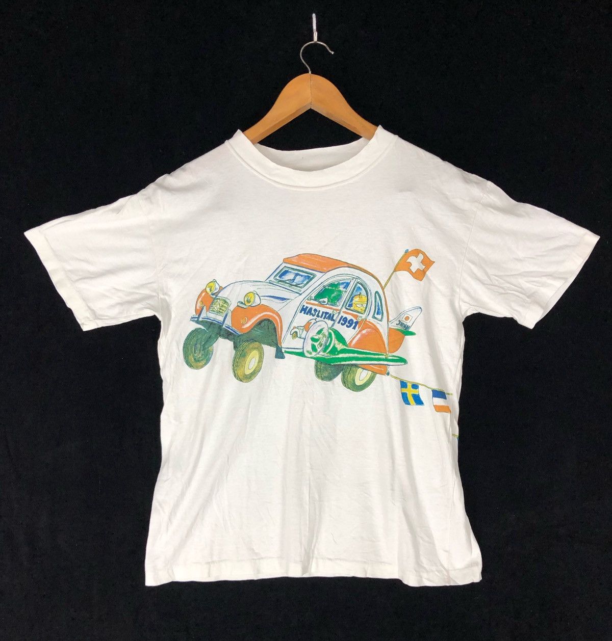 Japanese Brand 2 CV deux Chevaux Haslital 1991 Shirt cw21 Size US M / EU 48-50 / 2 - 1 Thumbnail