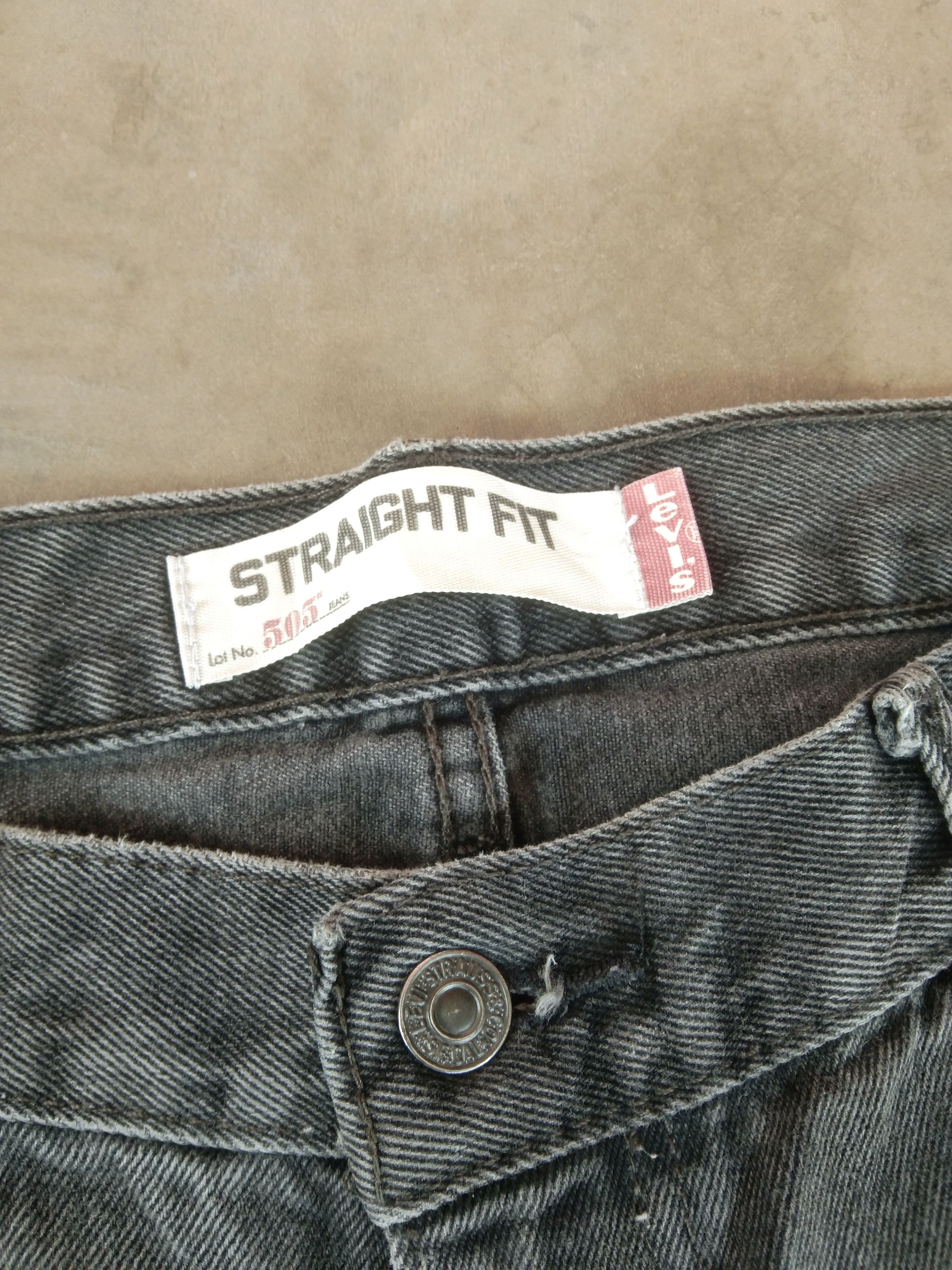 Levi's Vintage Levi's Jeans 505 Faded Black Straight Leg 36x30 Size US 36 / EU 52 - 9 Thumbnail