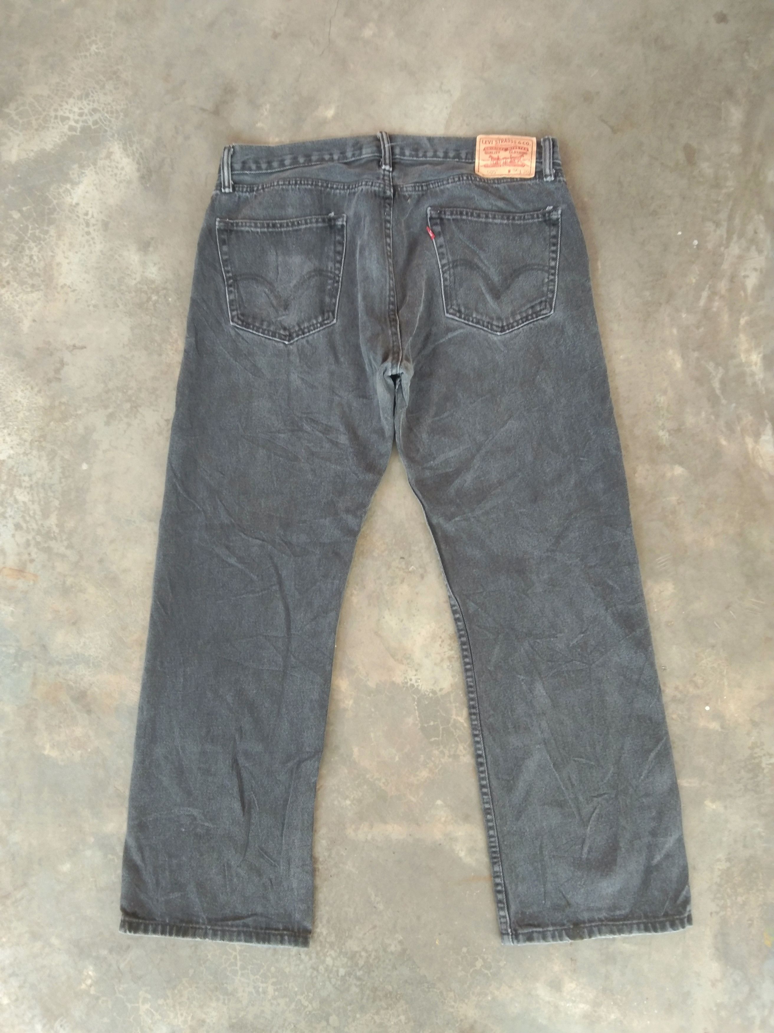 Levi's Vintage Levi's Jeans 505 Faded Black Straight Leg 36x30 Size US 36 / EU 52 - 2 Thumbnail