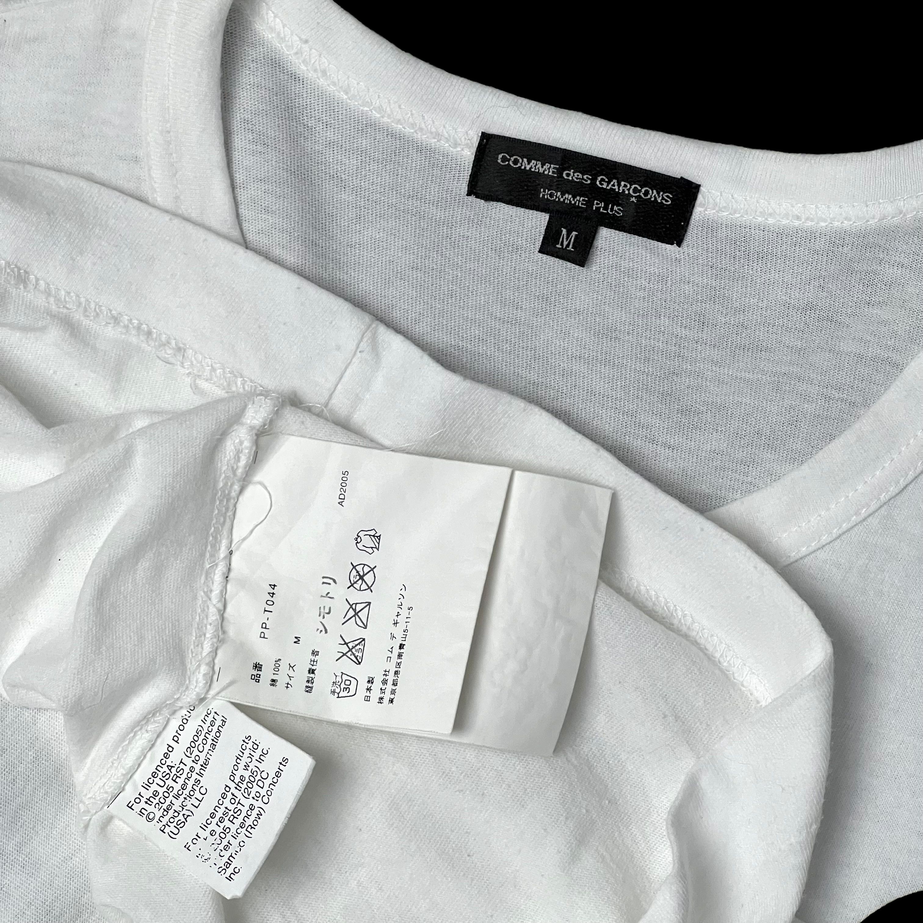 Comme des Garcons × Comme des Garcons Homme Plus × Comme des Garcons PLAY S/S 06 Three Tongue Rolling Stones Tee Size US M / EU 48-50 / 2 - 5 Thumbnail