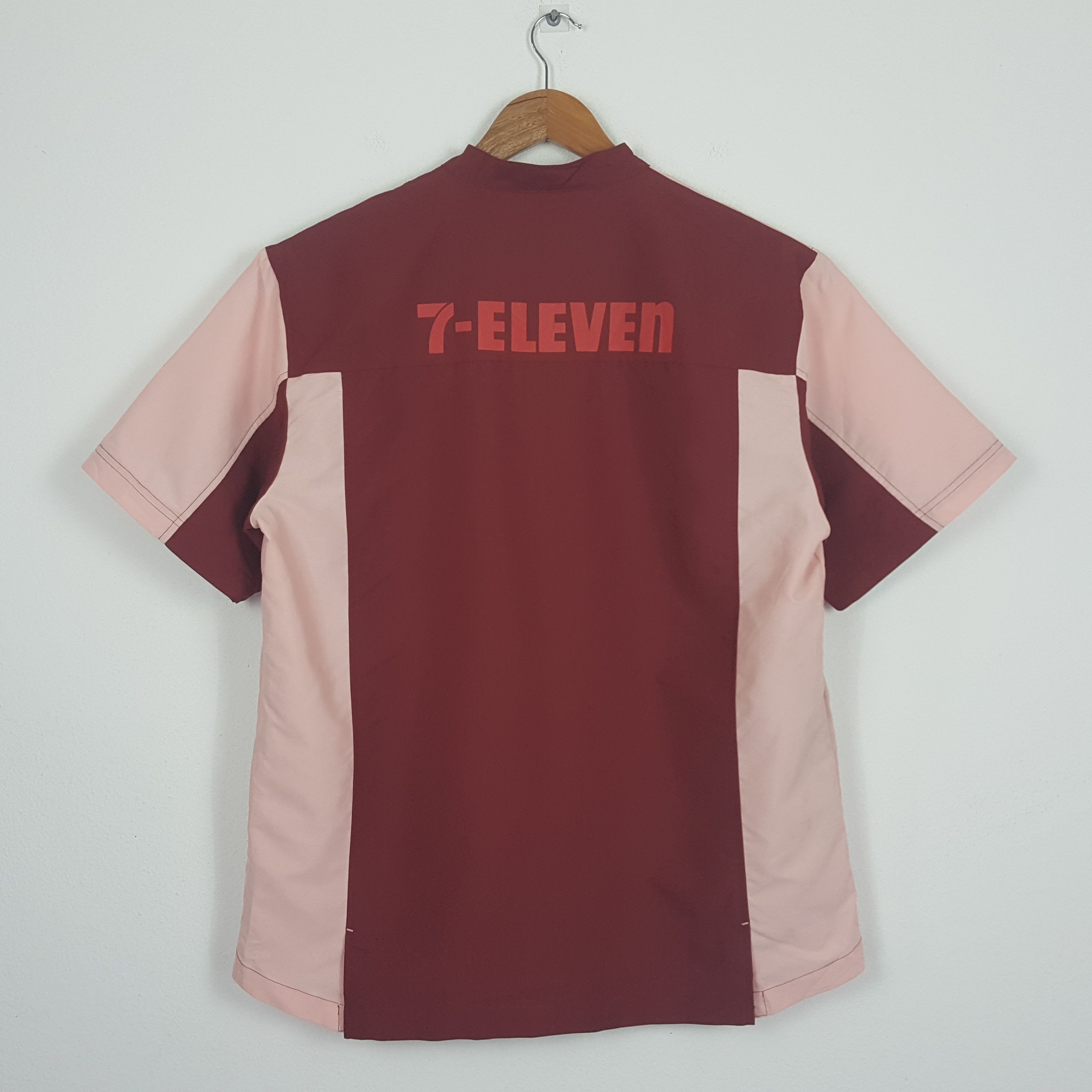 Japanese Brand × Vintage Vintage 7 ELEVEN Colour Uniform Worshirt Jacket Size US XL / EU 56 / 4 - 3 Thumbnail