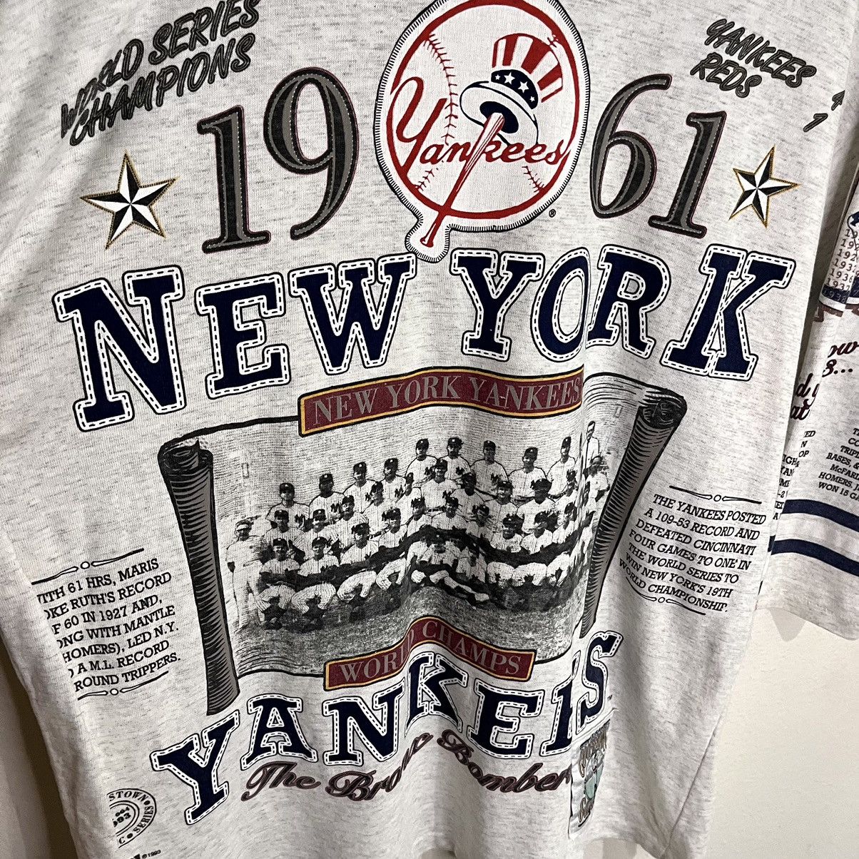 MLB Vintage New York Yankees Long Gone AOP t-shirt jersey Size US XL / EU 56 / 4 - 5 Thumbnail