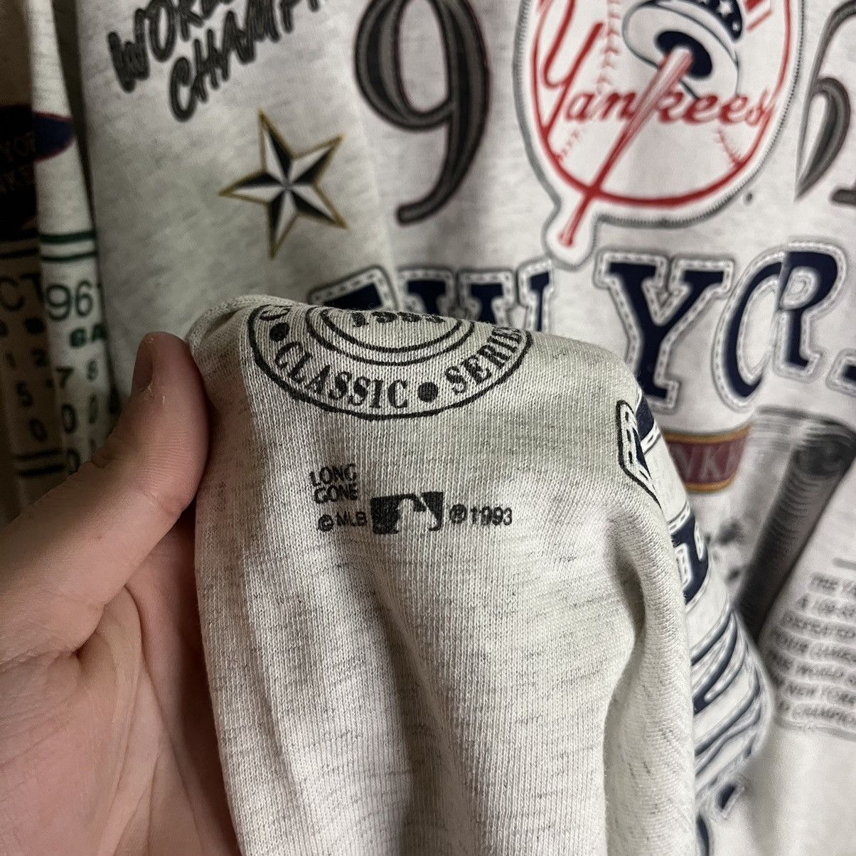 MLB Vintage New York Yankees Long Gone AOP t-shirt jersey Size US XL / EU 56 / 4 - 3 Thumbnail