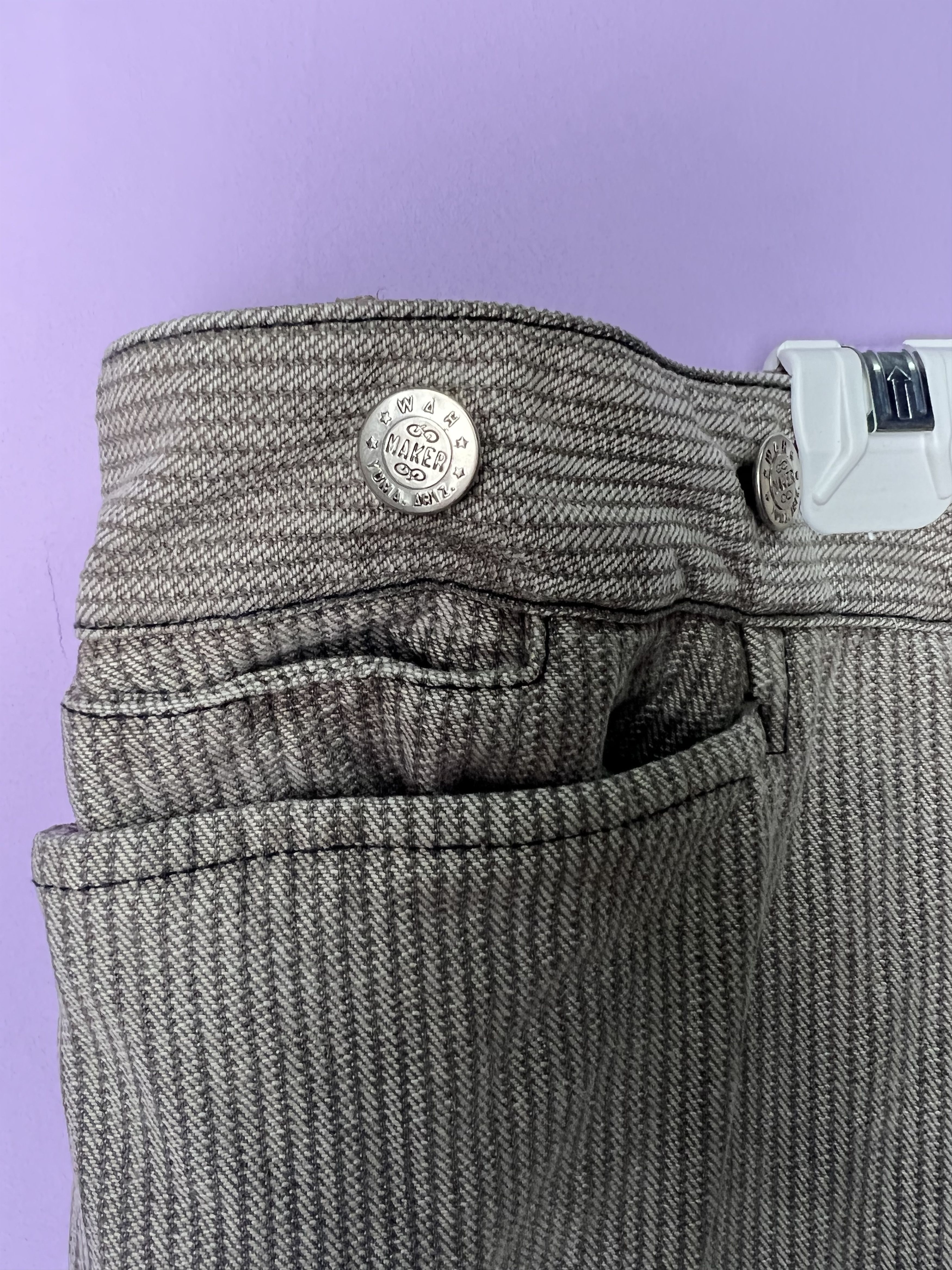 American Apparel 🔥Very Rare Hickory Stripe Wah Maker Work Pants Size US 44 / EU 60 - 9 Thumbnail