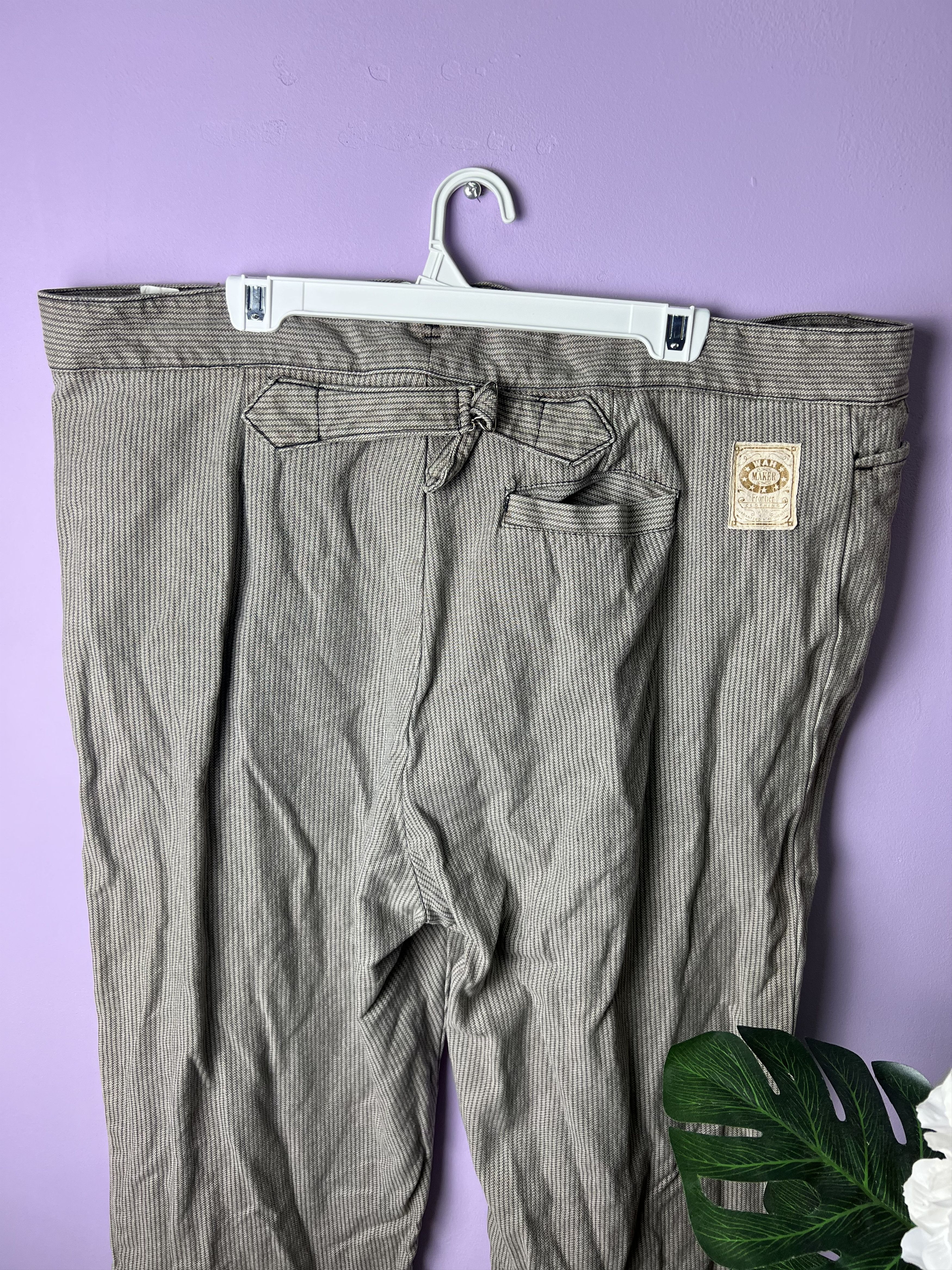 American Apparel 🔥Very Rare Hickory Stripe Wah Maker Work Pants Size US 44 / EU 60 - 11 Thumbnail