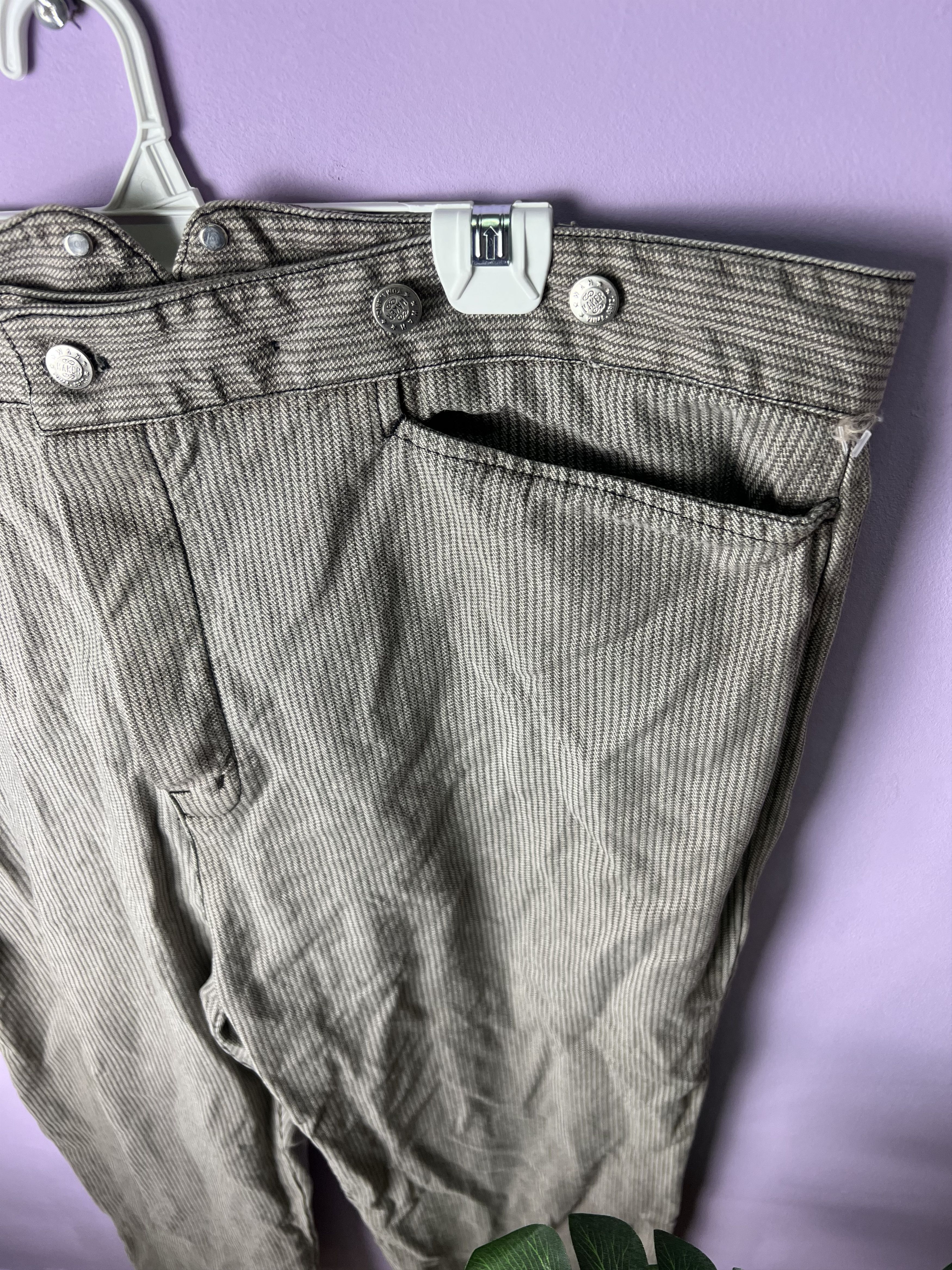 American Apparel 🔥Very Rare Hickory Stripe Wah Maker Work Pants Size US 44 / EU 60 - 7 Thumbnail