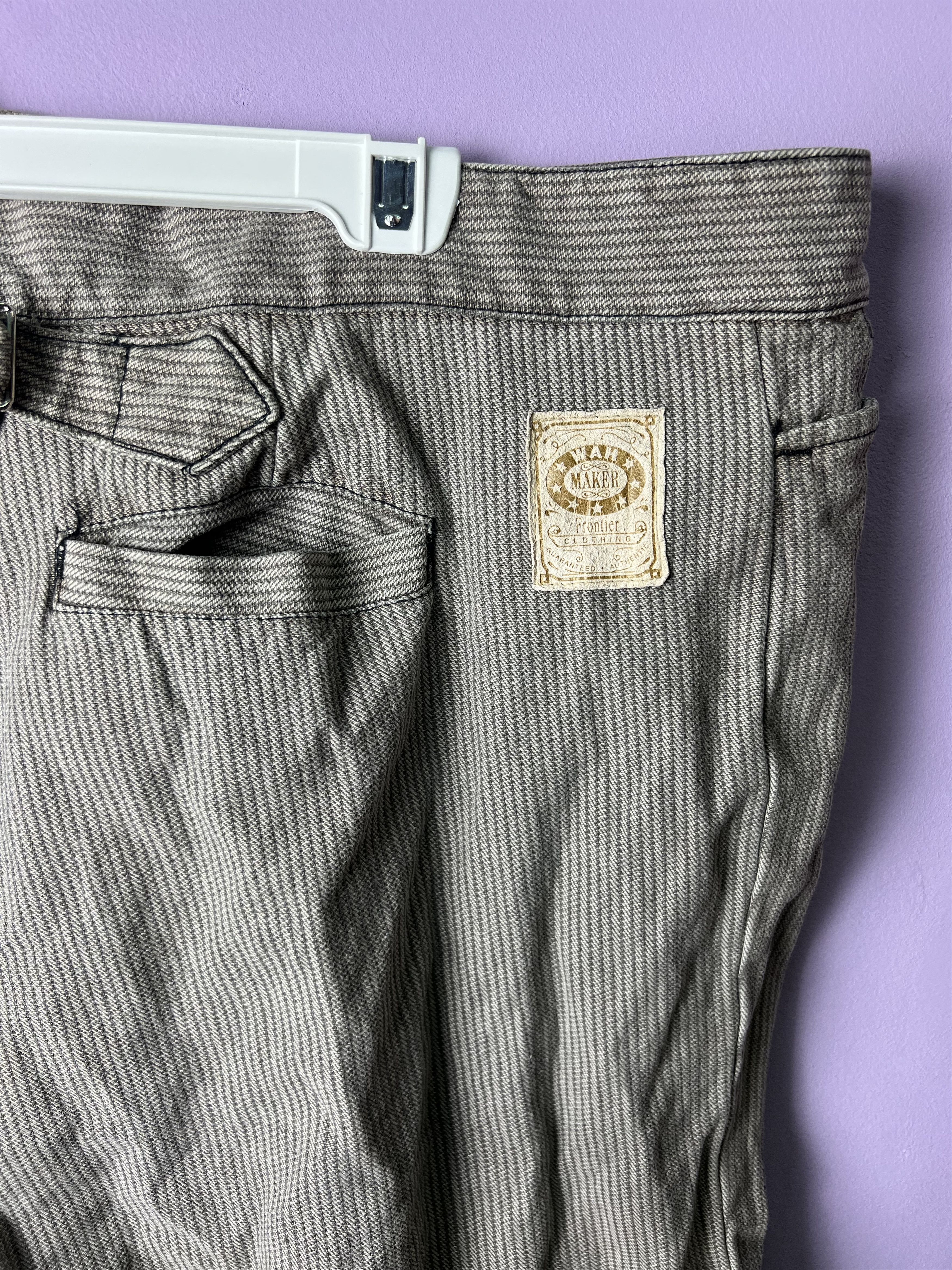 American Apparel 🔥Very Rare Hickory Stripe Wah Maker Work Pants Size US 44 / EU 60 - 10 Thumbnail