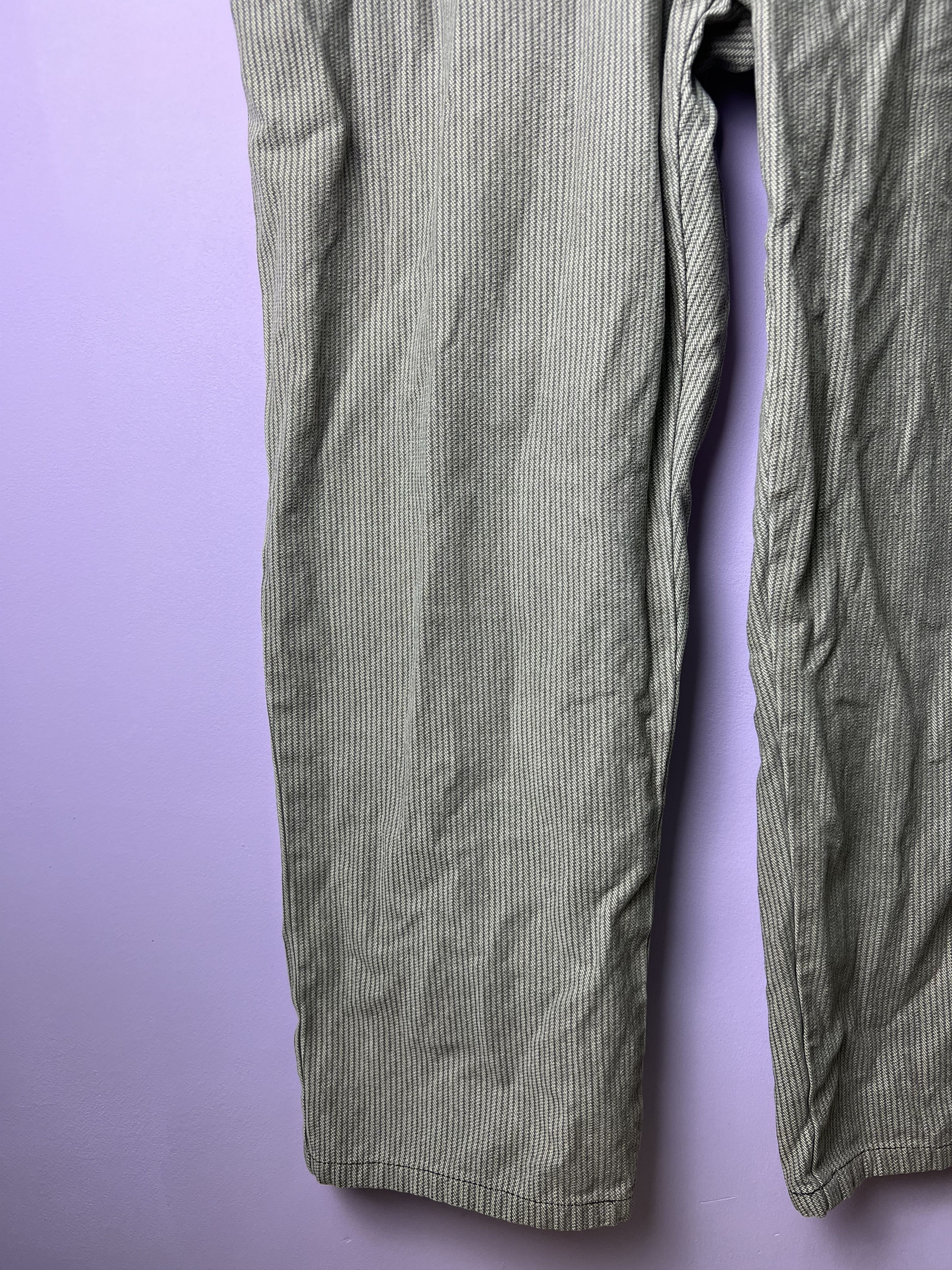 American Apparel 🔥Very Rare Hickory Stripe Wah Maker Work Pants Size US 44 / EU 60 - 5 Thumbnail