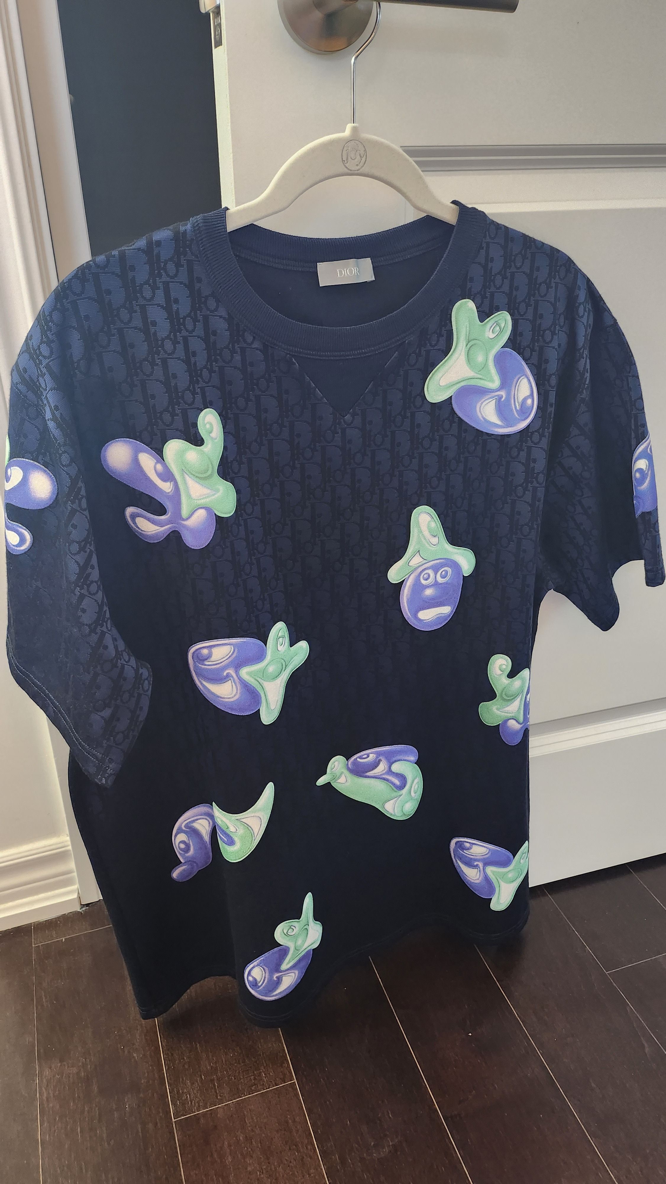 image of Dior X Kenny Scharf T Shirts in Dark Navy, Men's (Size XL)