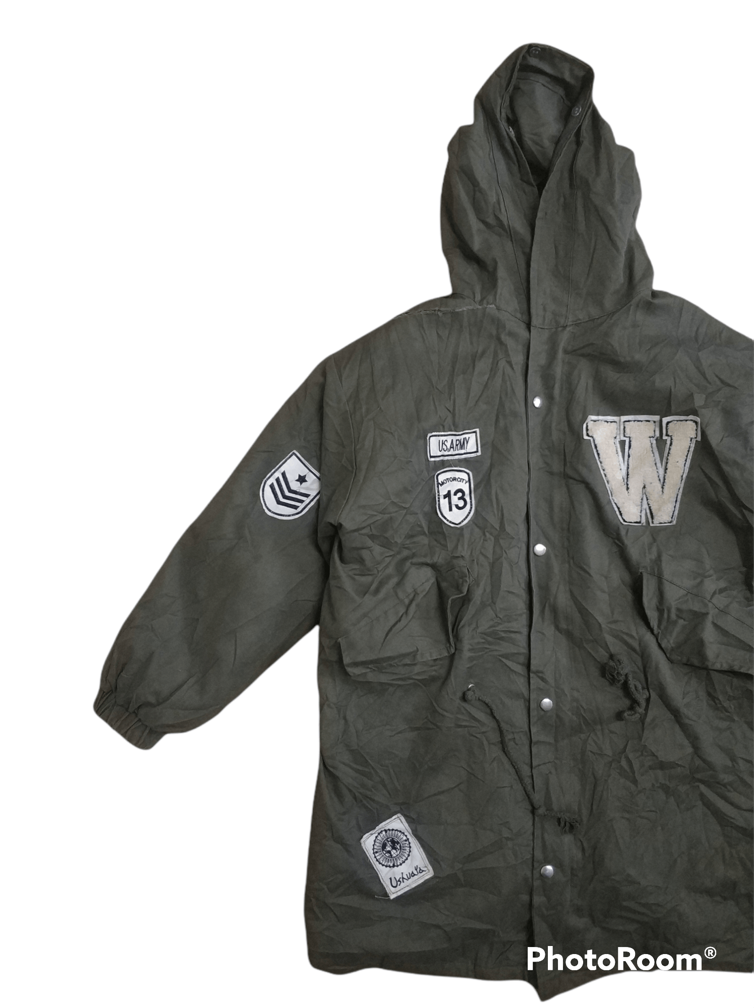 Other 🔥Distressed Unbrand Patches Long Jacket Hoodies Size US L / EU 52-54 / 3 - 5 Thumbnail
