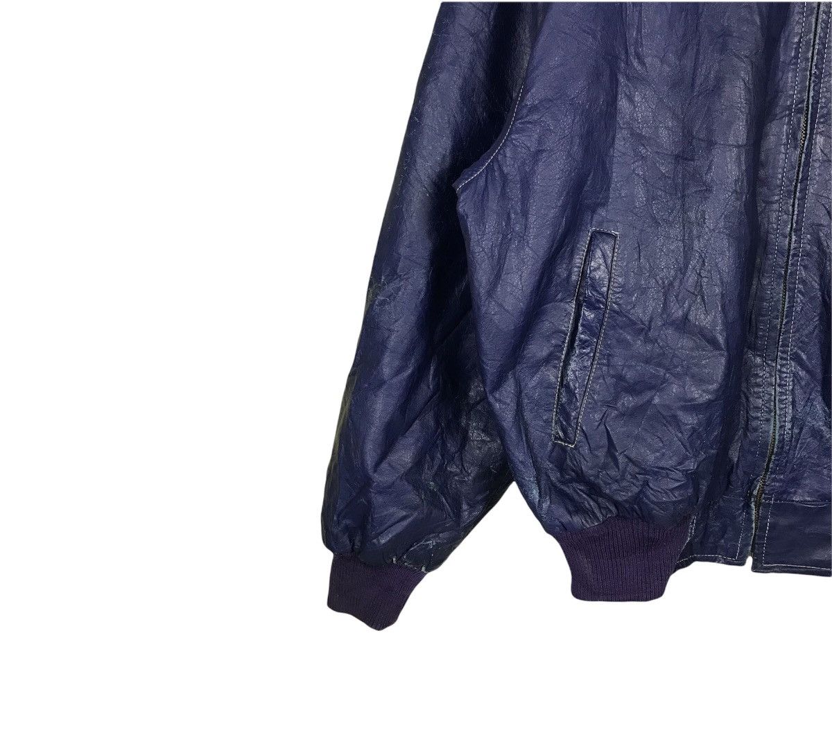 Giorgio Armani 90s Vintage Giorgio Armani Leather jacket Size US XL / EU 56 / 4 - 4 Thumbnail
