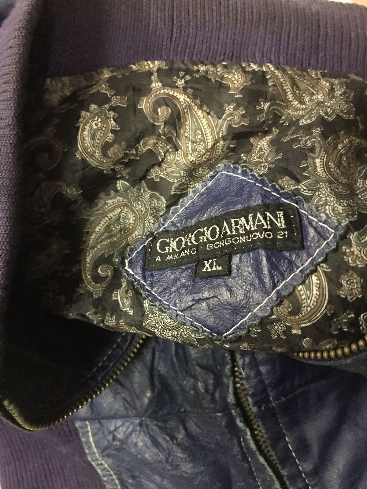 Giorgio Armani 90s Vintage Giorgio Armani Leather jacket Size US XL / EU 56 / 4 - 7 Thumbnail