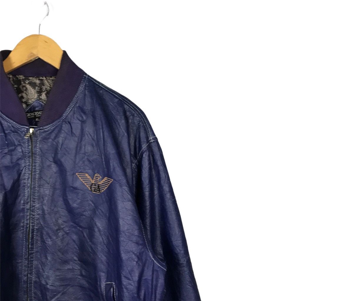 Giorgio Armani 90s Vintage Giorgio Armani Leather jacket Size US XL / EU 56 / 4 - 3 Thumbnail