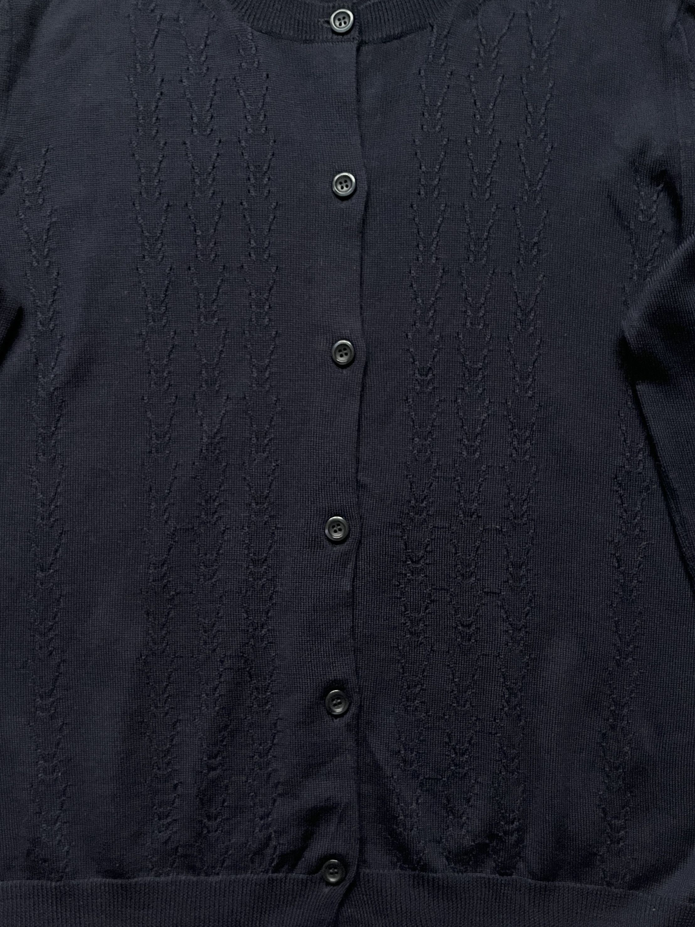 Miu Miu ⚡️QUICK SALE⚡️Miu Miu Navy Round-neck Cardigan Size S / US 4 / IT 40 - 3 Thumbnail