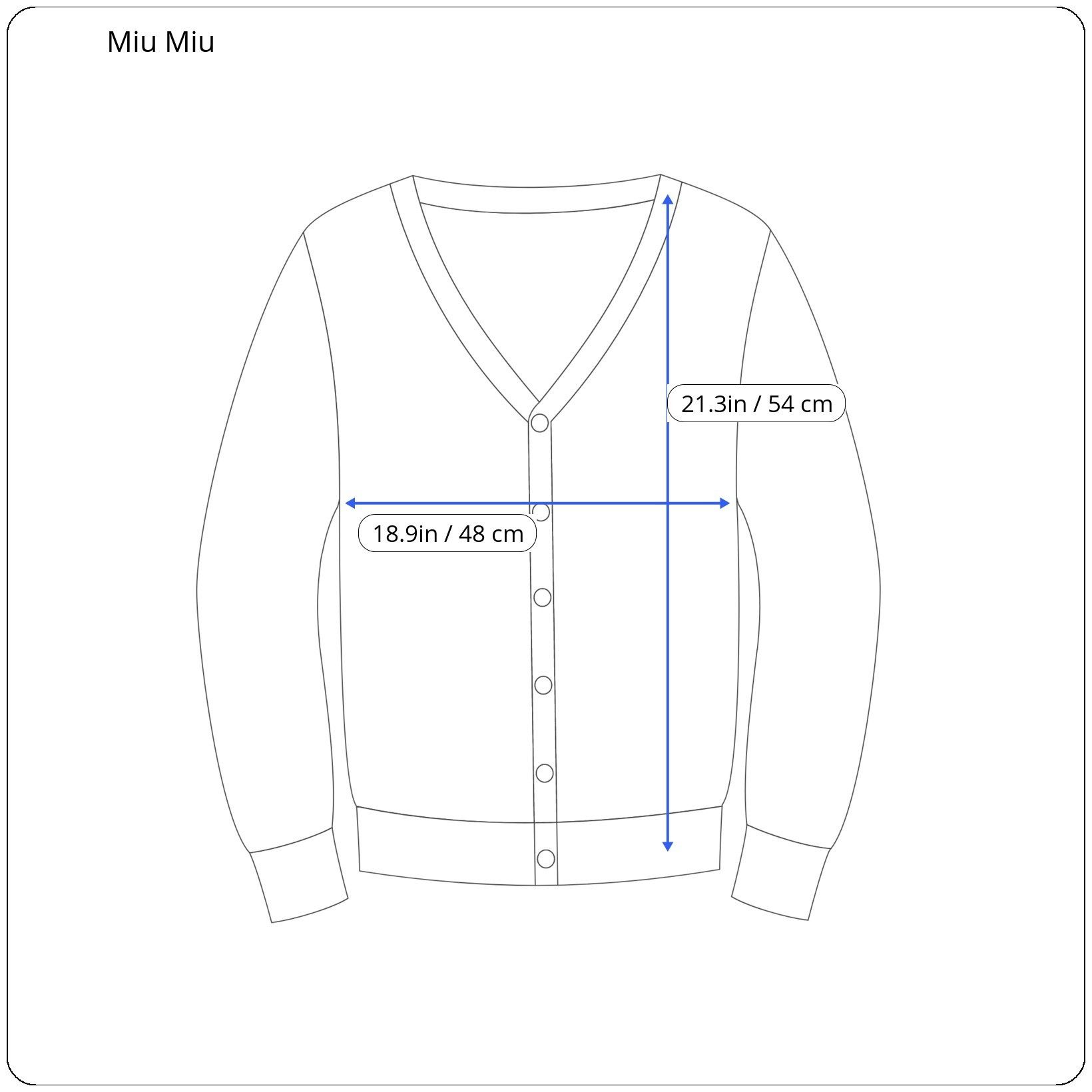 Miu Miu ⚡️QUICK SALE⚡️Miu Miu Navy Round-neck Cardigan Size S / US 4 / IT 40 - 7 Thumbnail
