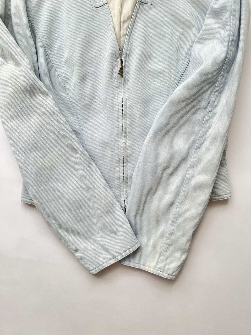 Mugler ⚡️QUICK SALE⚡️Thierry Mugler MTM Light Blue Cropped Jacket Size S / US 4 / IT 40 - 7 Thumbnail