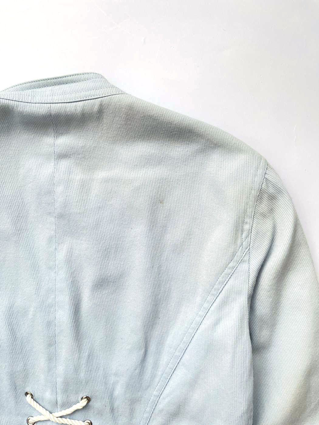 Mugler ⚡️QUICK SALE⚡️Thierry Mugler MTM Light Blue Cropped Jacket Size S / US 4 / IT 40 - 6 Thumbnail