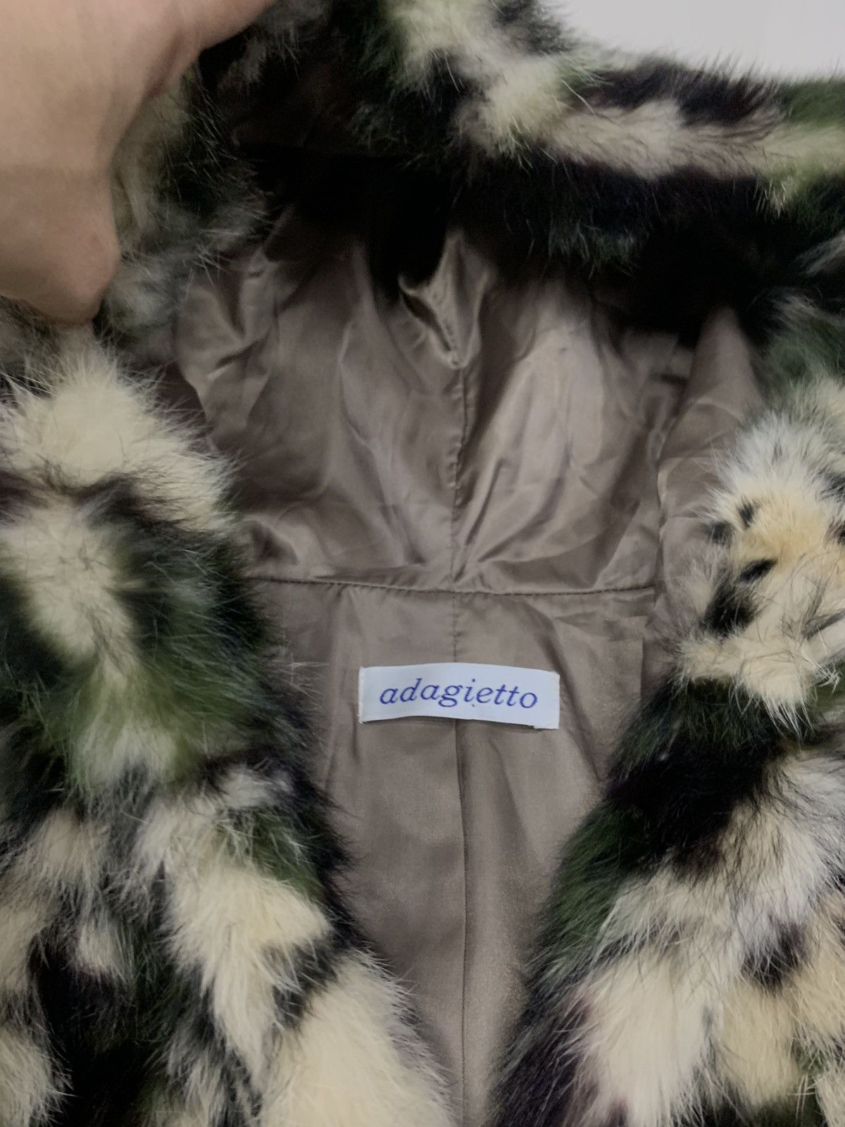Other ADIAGETTO JAPANESE DESIGNER RABBIT FUR CAMO JACKET COAT Size S / US 4 / IT 40 - 6 Thumbnail