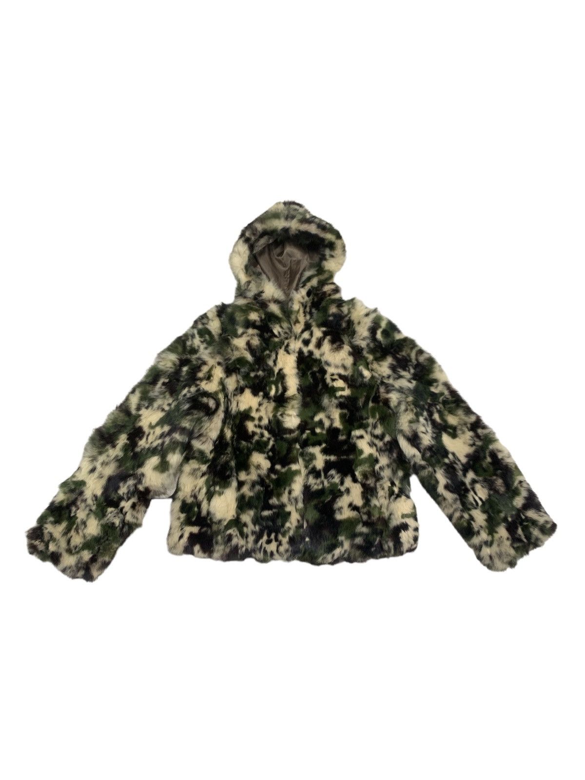 Other ADIAGETTO JAPANESE DESIGNER RABBIT FUR CAMO JACKET COAT Size S / US 4 / IT 40 - 1 Thumbnail