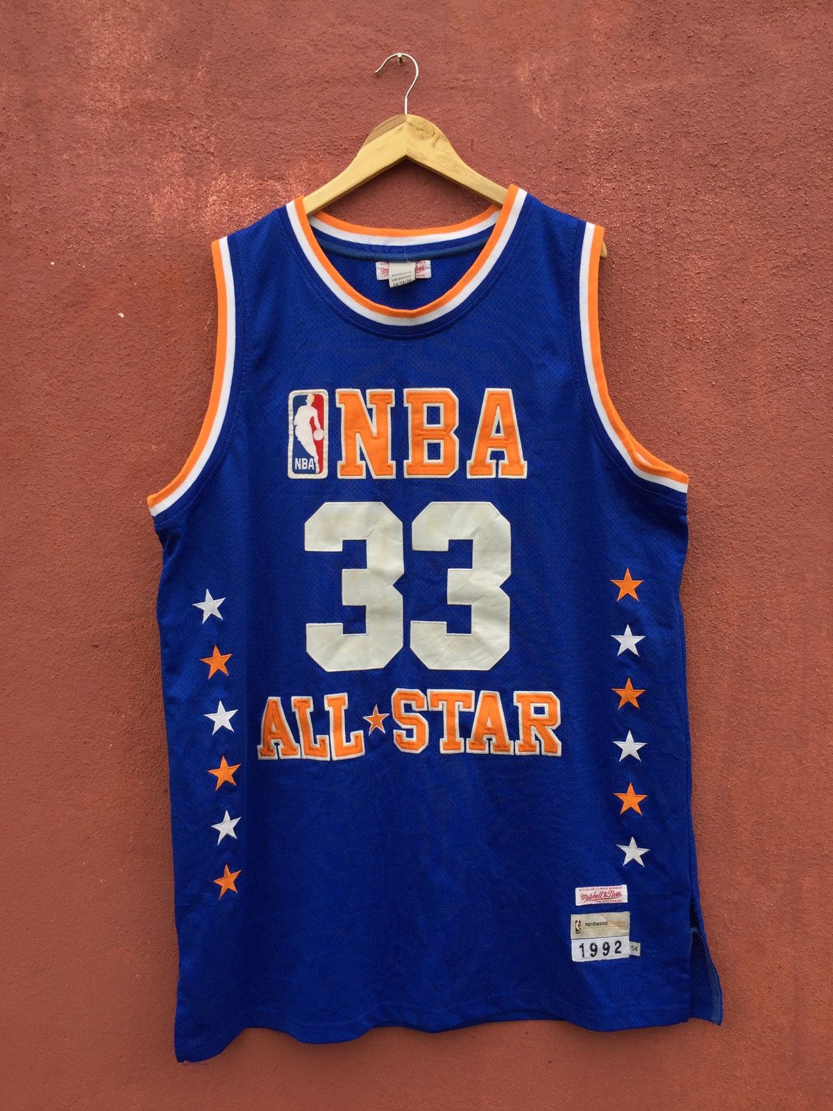 image of Mitchell Ness x NBA Vintage 90's Nba All Star Mitchell & Ness Jersey in Blue, Men's (Size Large)