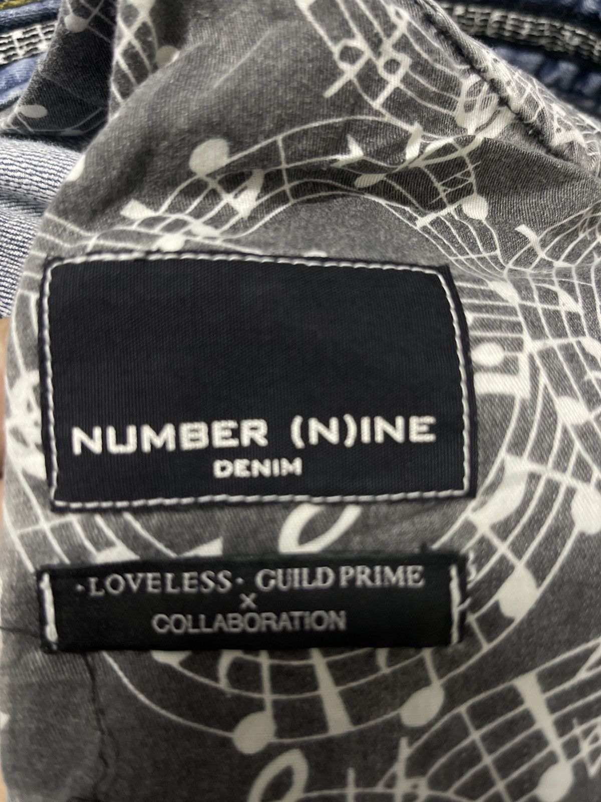 Loveless × Number (N)ine × Takahiromiyashita The Soloist. Number Nine Musical Note Sashiko Loveless Guild Prime Size US 32 / EU 48 - 16 Thumbnail