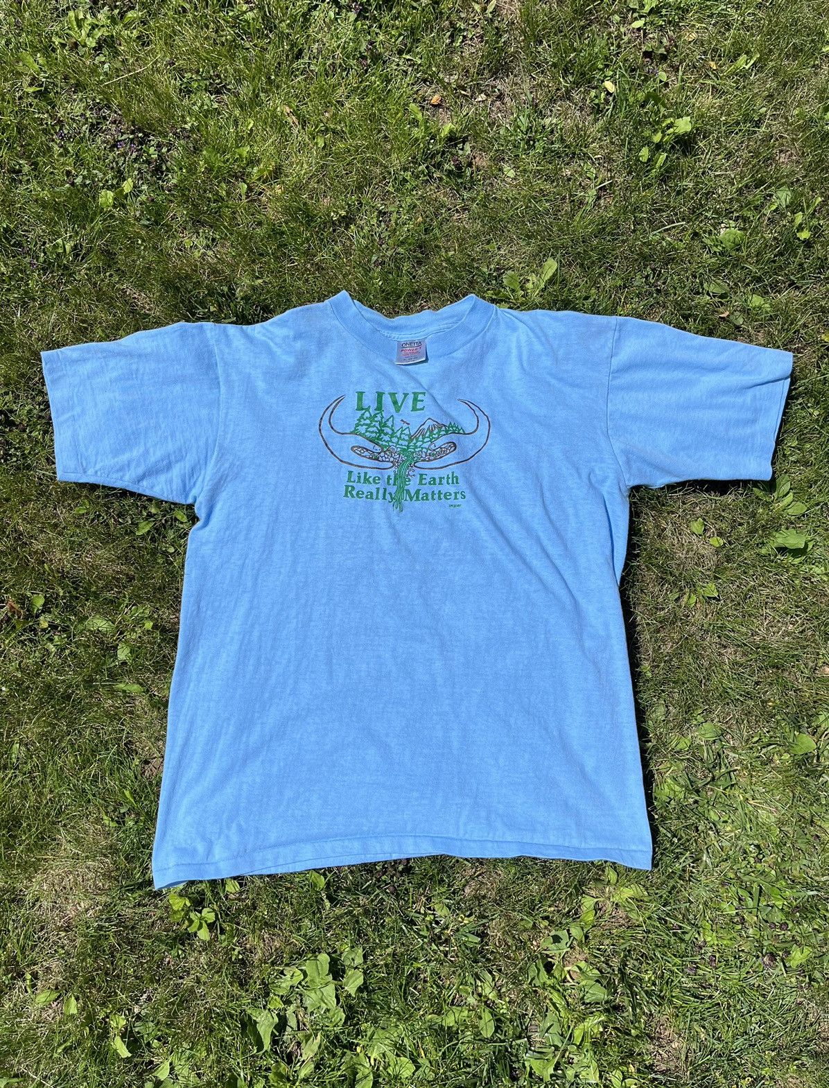 Vintage Vintage Earth Tee shirt Size US XL / EU 56 / 4 - 1 Thumbnail