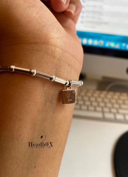 Jewelry Bamboo Joint Design LOVE Heart Bracelet Size ONE SIZE - 3 Thumbnail