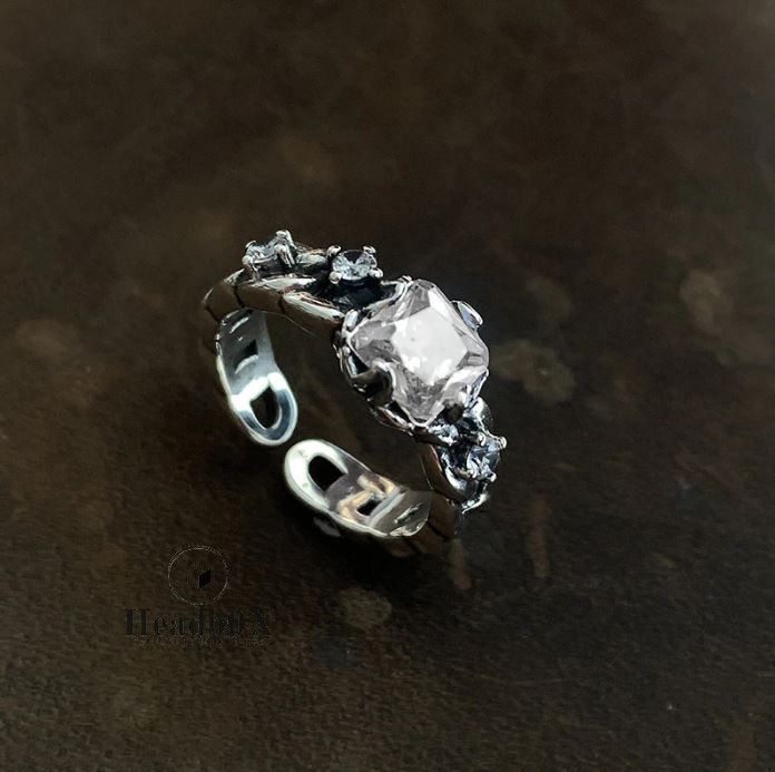 Jewelry Vintage Punk Zircons Rings Size ONE SIZE - 1 Thumbnail