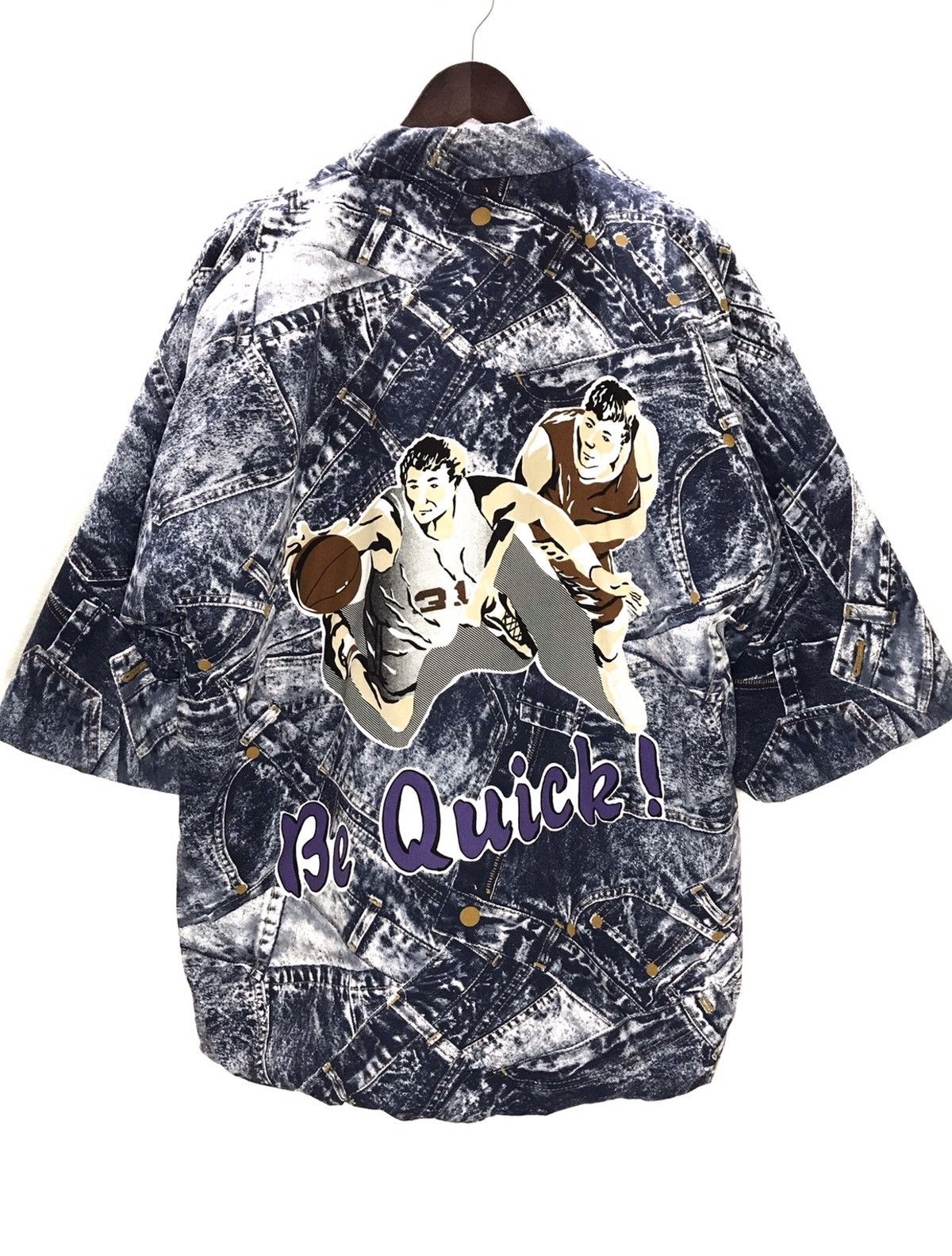 Anime Vintage Anima Basketball Traditional Kimono Winter Jacket Size US L / EU 52-54 / 3 - 1 Thumbnail