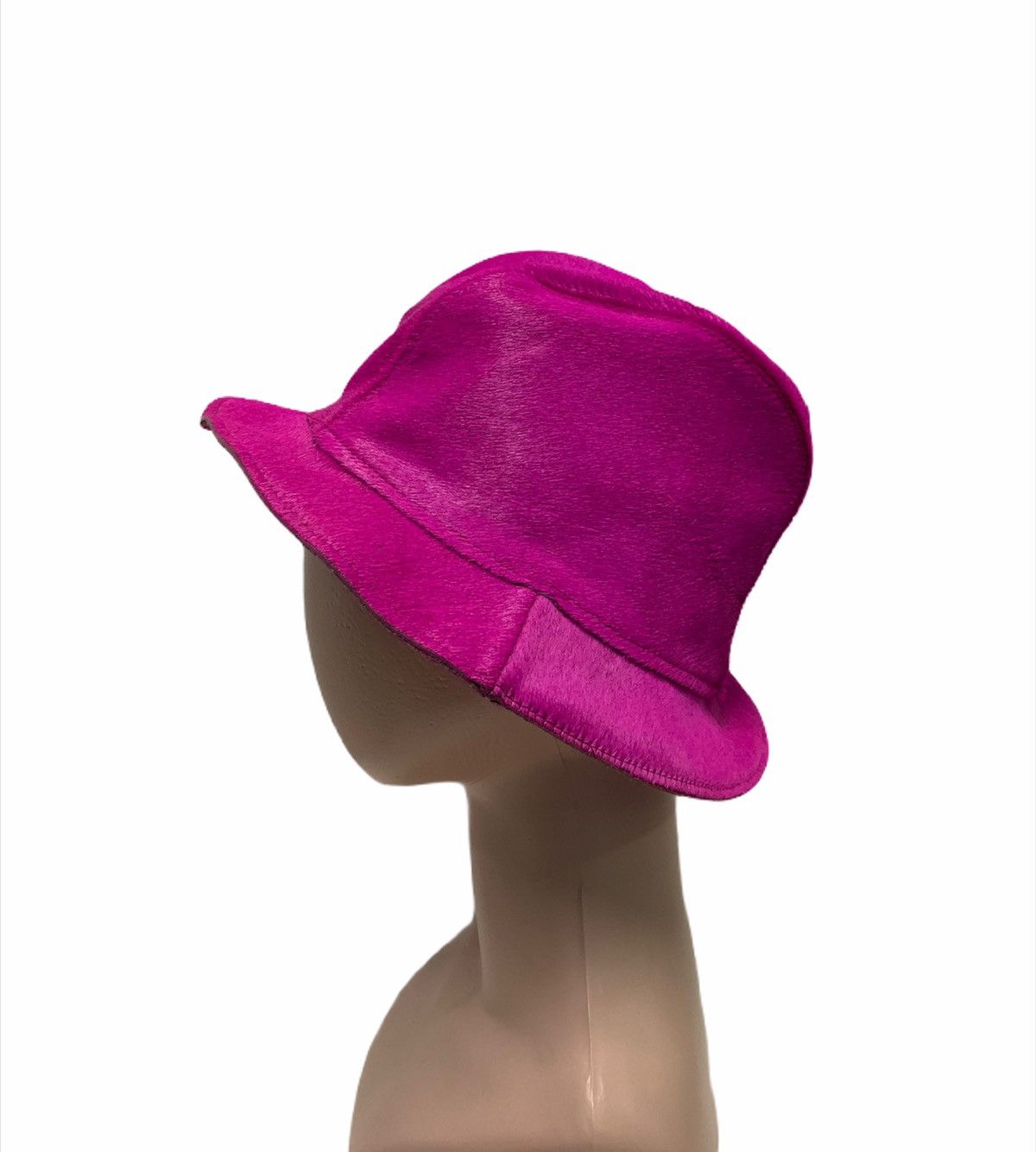 Dolce & Gabbana × Leather RARE ‼️ Dolce & Gabbana Leather Pink Fedora Bucket Hat Size ONE SIZE - 3 Thumbnail