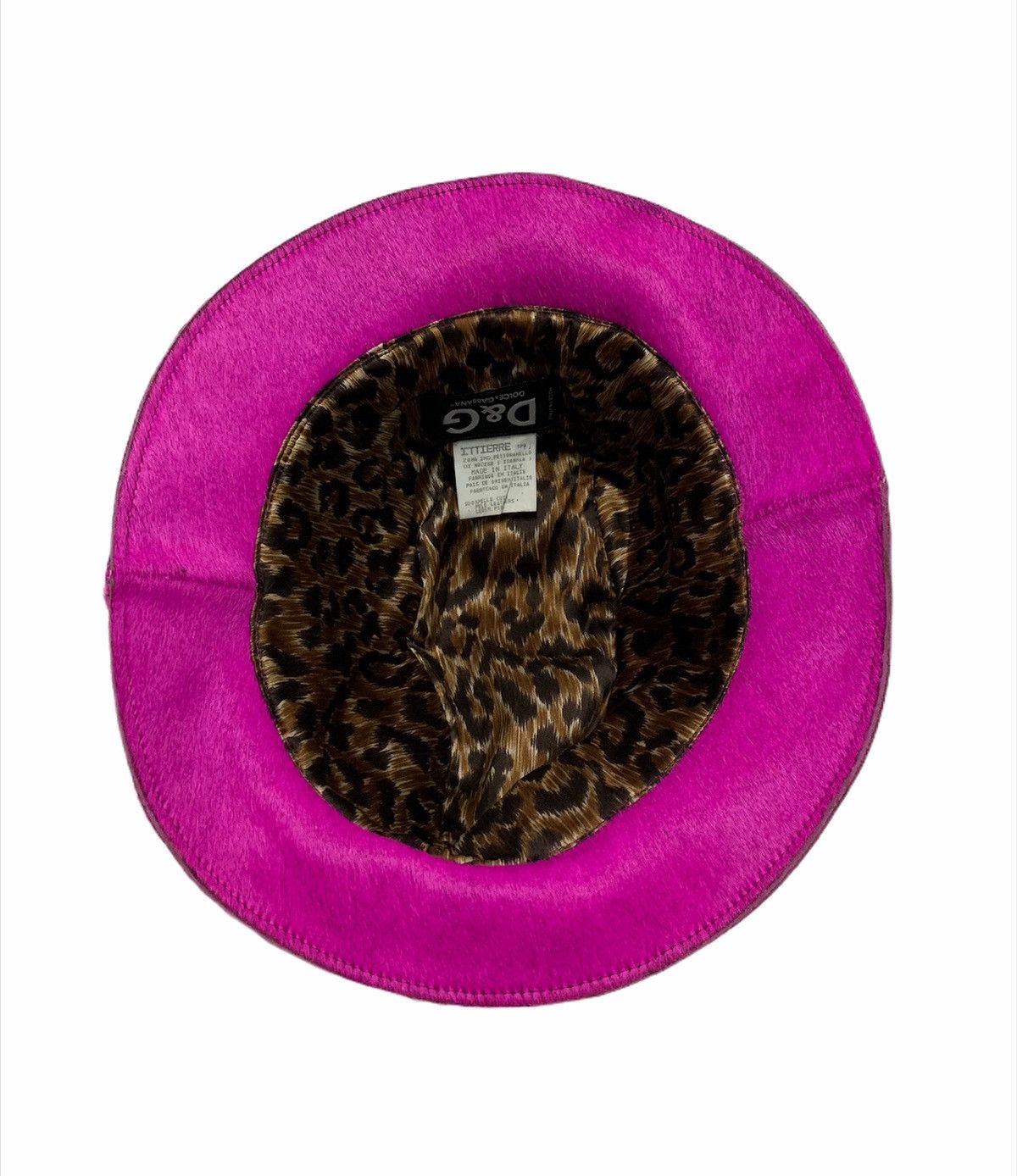 Dolce & Gabbana × Leather RARE ‼️ Dolce & Gabbana Leather Pink Fedora Bucket Hat Size ONE SIZE - 6 Thumbnail