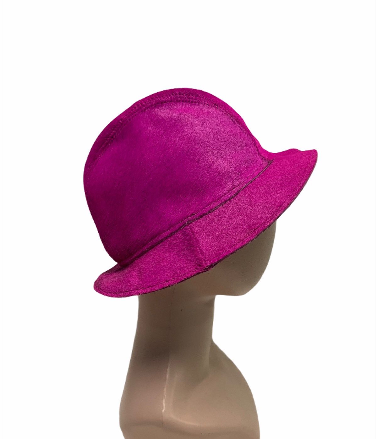 Dolce & Gabbana × Leather RARE ‼️ Dolce & Gabbana Leather Pink Fedora Bucket Hat Size ONE SIZE - 4 Thumbnail