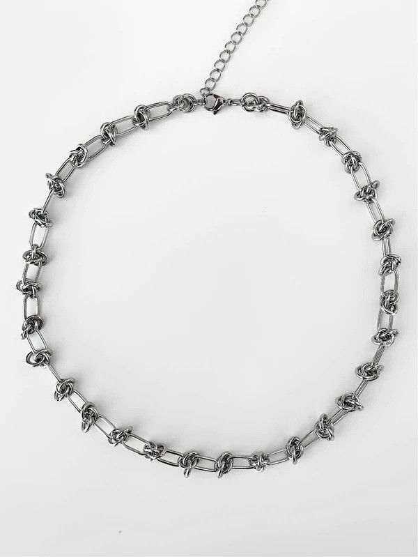 Jewelry Thorns Knot Chains Choker Necklace Size ONE SIZE - 2 Thumbnail