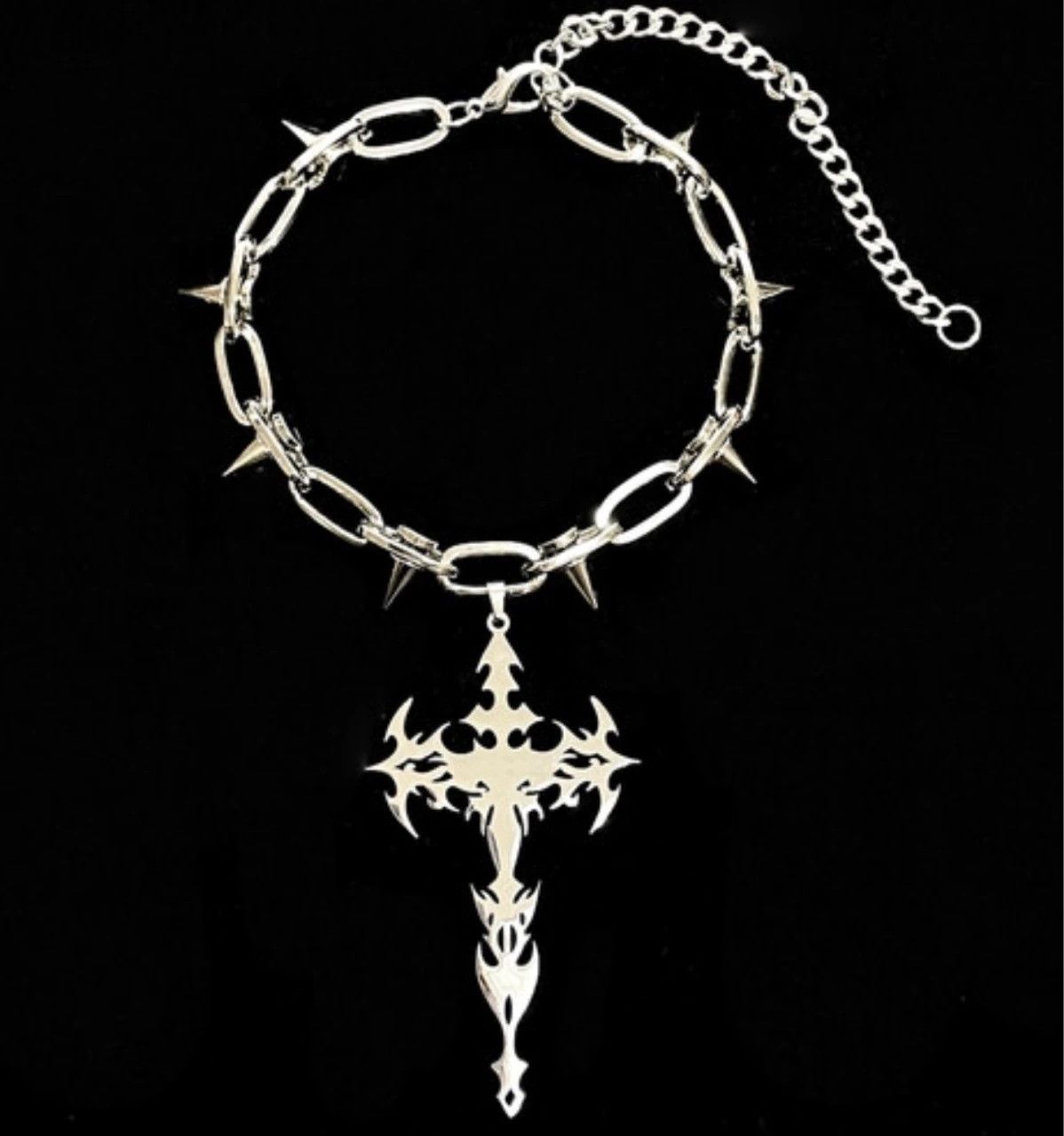 Jewelry Rivets Chains Short Choker Necklaces Size ONE SIZE - 1 Thumbnail