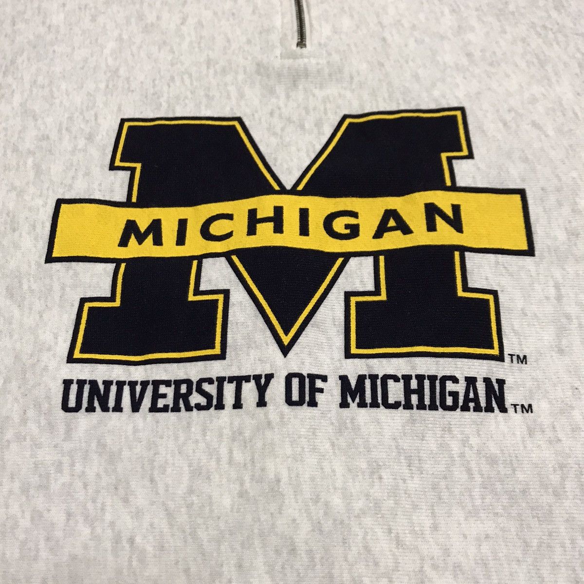 GU UNIVERSITY OF MICHIGAN BIGLOGO HALF ZIPPER SWEATSHIRT Size US M / EU 48-50 / 2 - 10 Thumbnail