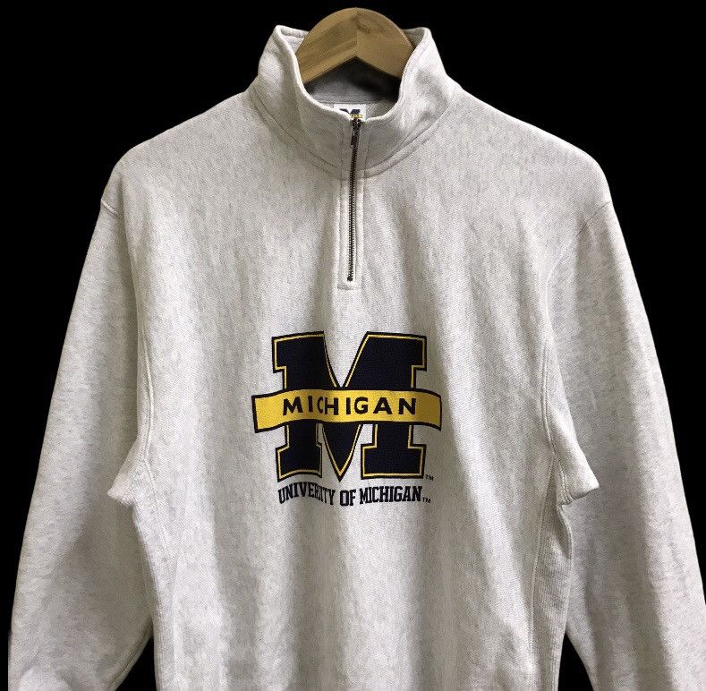 GU UNIVERSITY OF MICHIGAN BIGLOGO HALF ZIPPER SWEATSHIRT Size US M / EU 48-50 / 2 - 3 Thumbnail