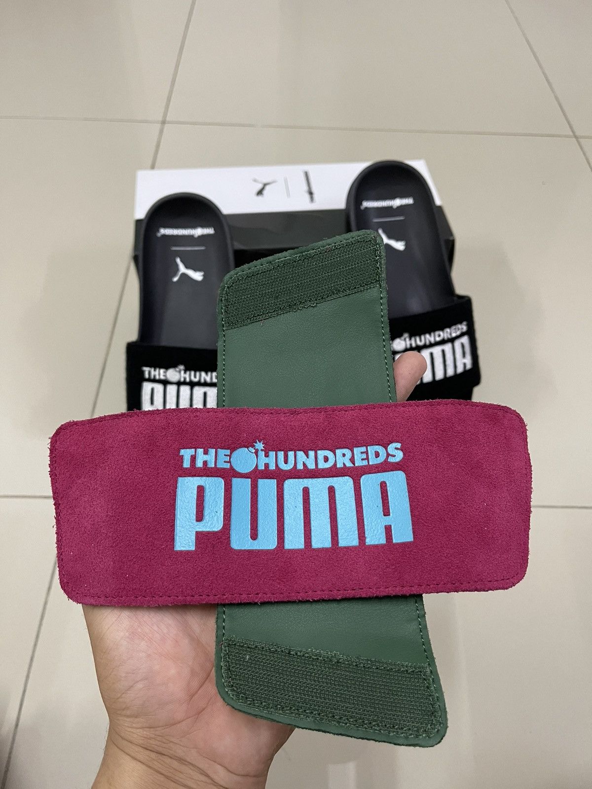 Puma × The Hundreds Rare PUMA X THE HUNDREDS Leadcat Sandals Slides Size US 9 / EU 42 - 6 Thumbnail