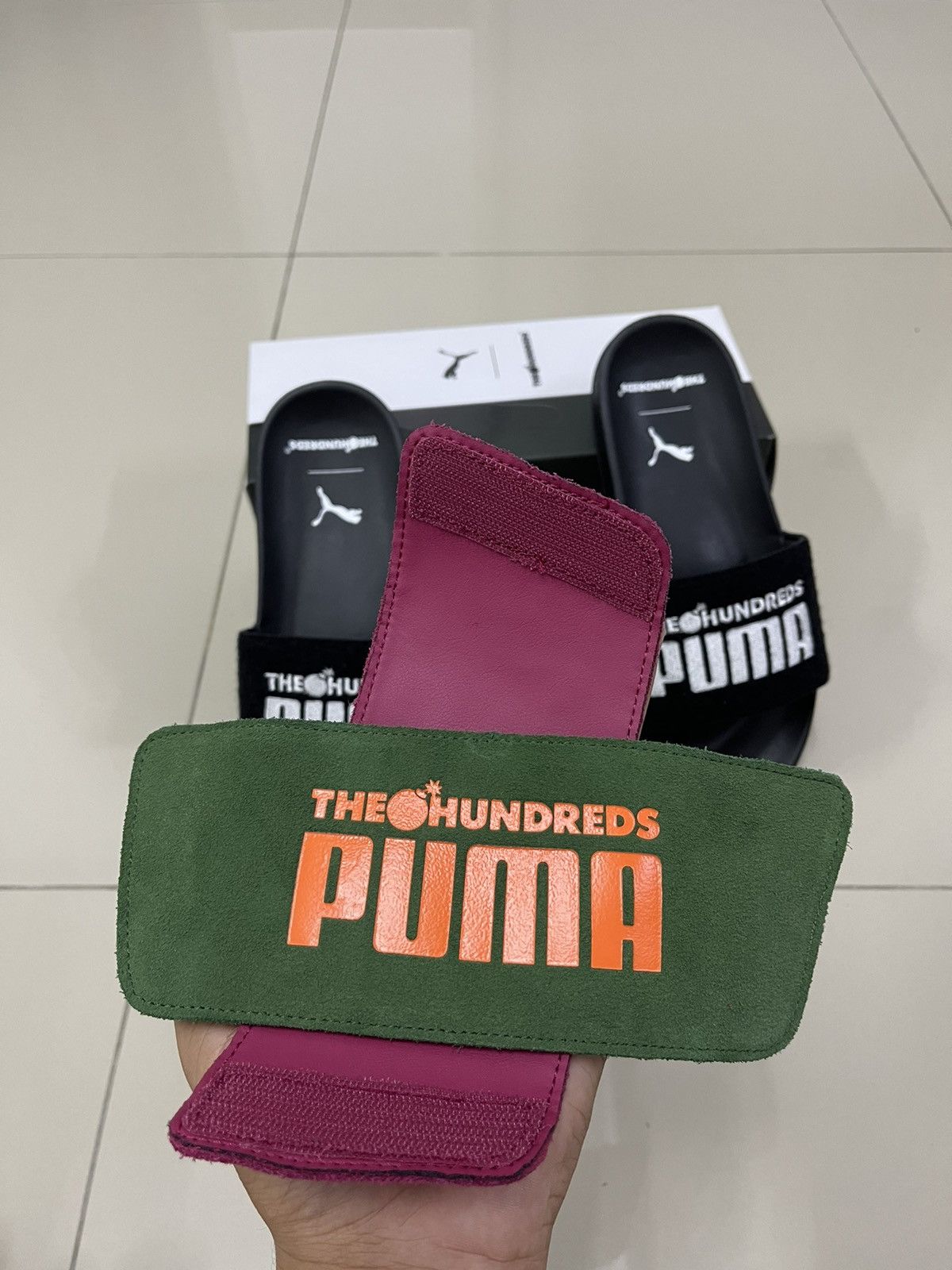 Puma × The Hundreds Rare PUMA X THE HUNDREDS Leadcat Sandals Slides Size US 9 / EU 42 - 7 Thumbnail