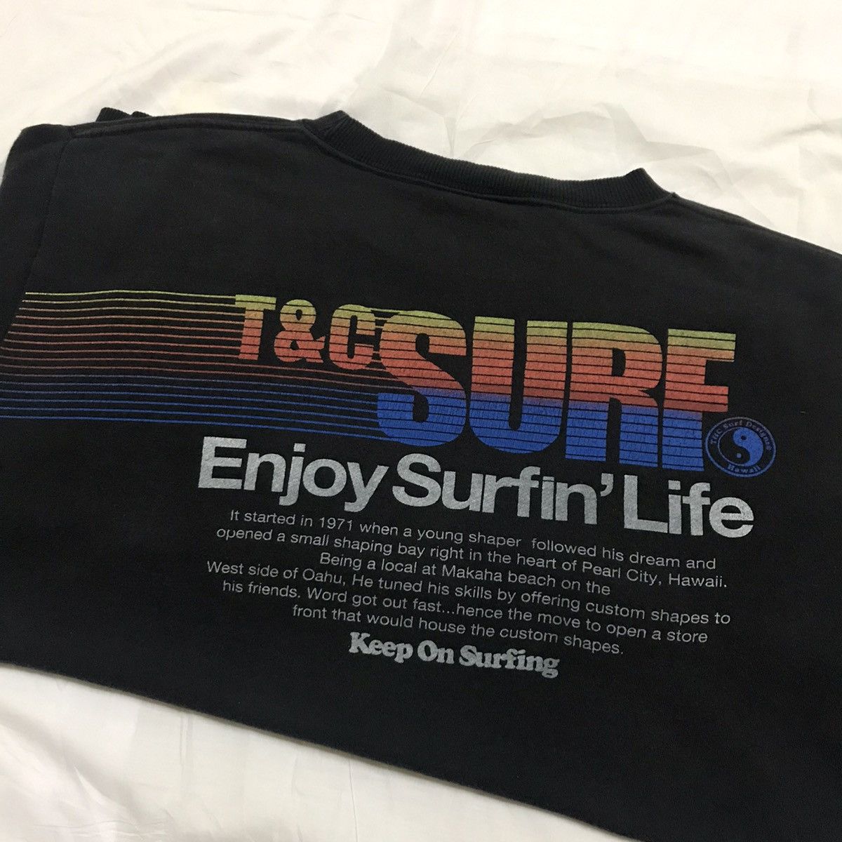 Other Vintage t&c surf hawaii boarding rainbow sweatshirt Size US XL / EU 56 / 4 - 8 Thumbnail