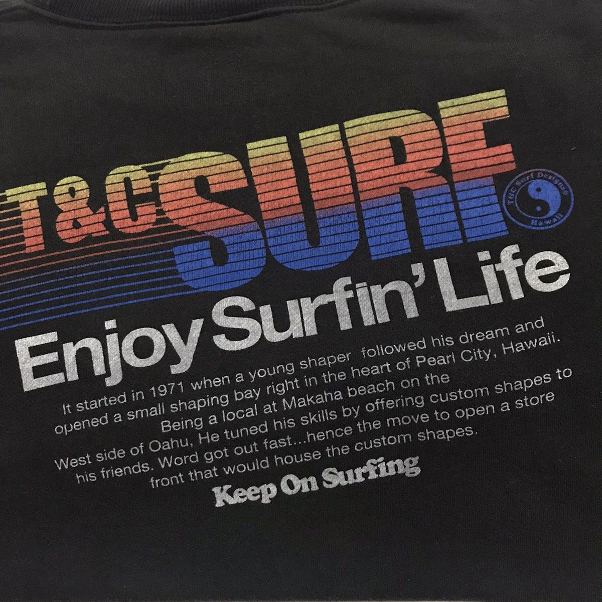 Other Vintage t&c surf hawaii boarding rainbow sweatshirt Size US XL / EU 56 / 4 - 7 Thumbnail