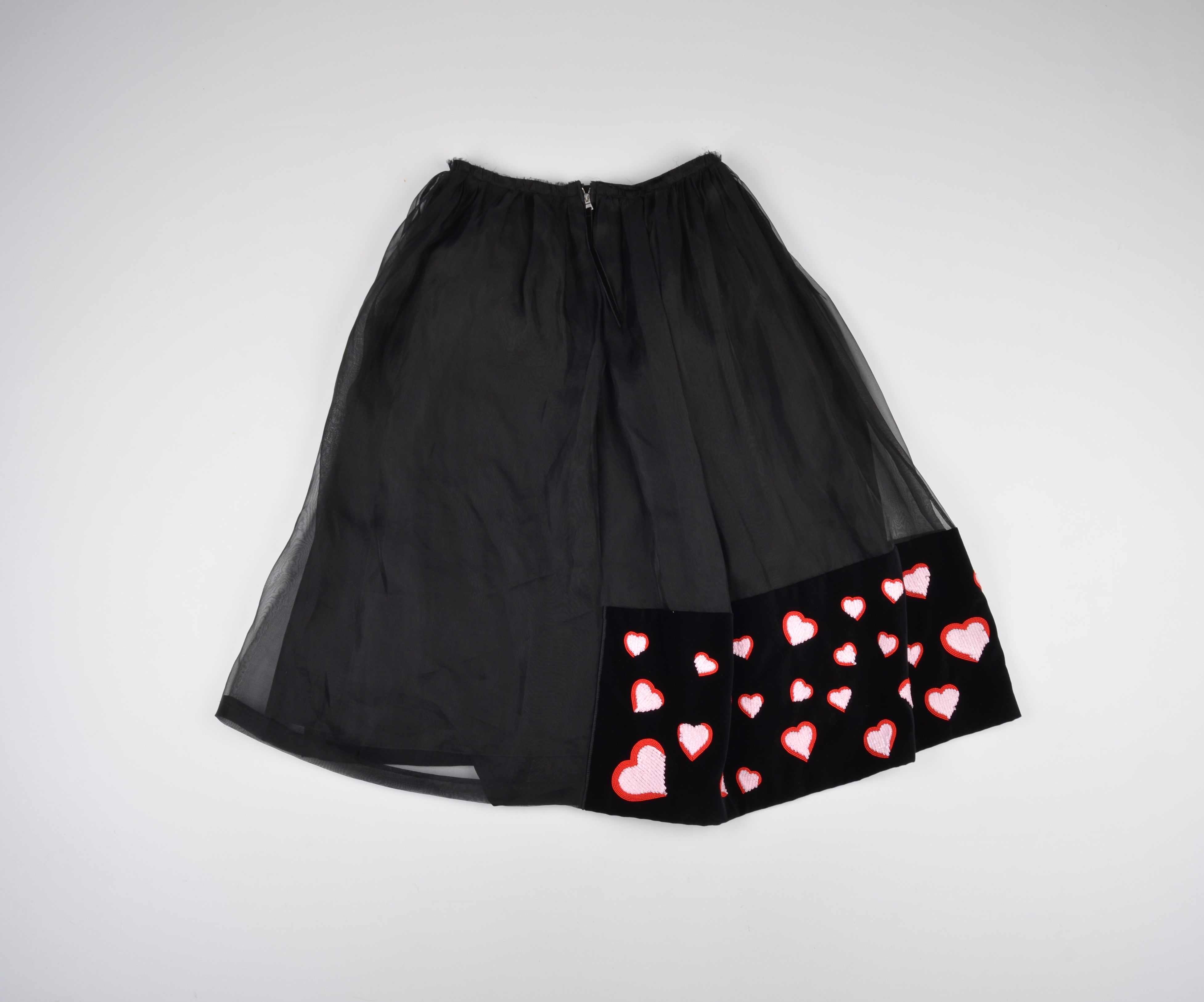 Marc Jacobs Marc Jacobs Embroidered Hearts Mesh Petticoat Midi Skirt Size 26" / US 2 / IT 38 - 11 Thumbnail