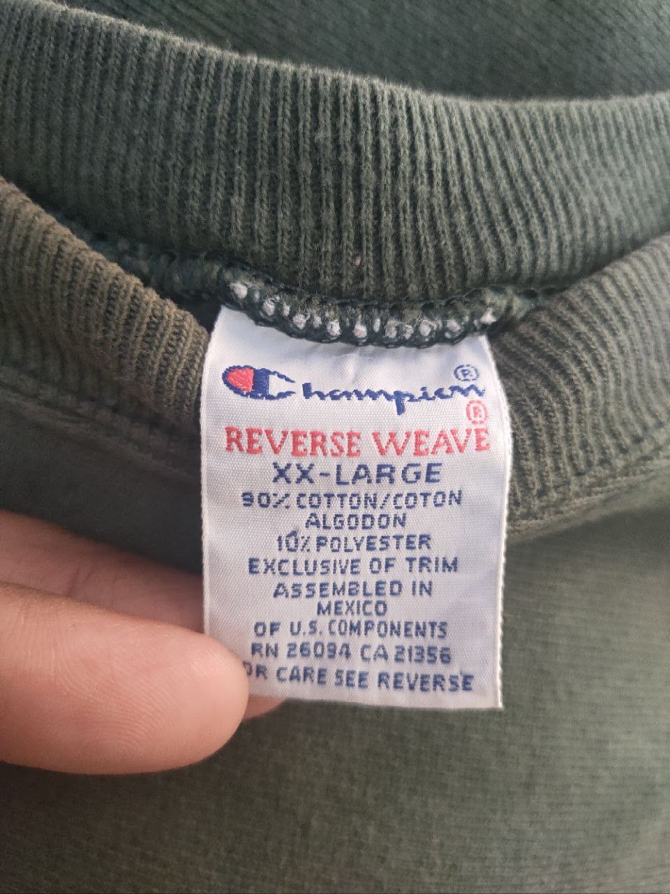 Champion sweater tag 90 hotsell