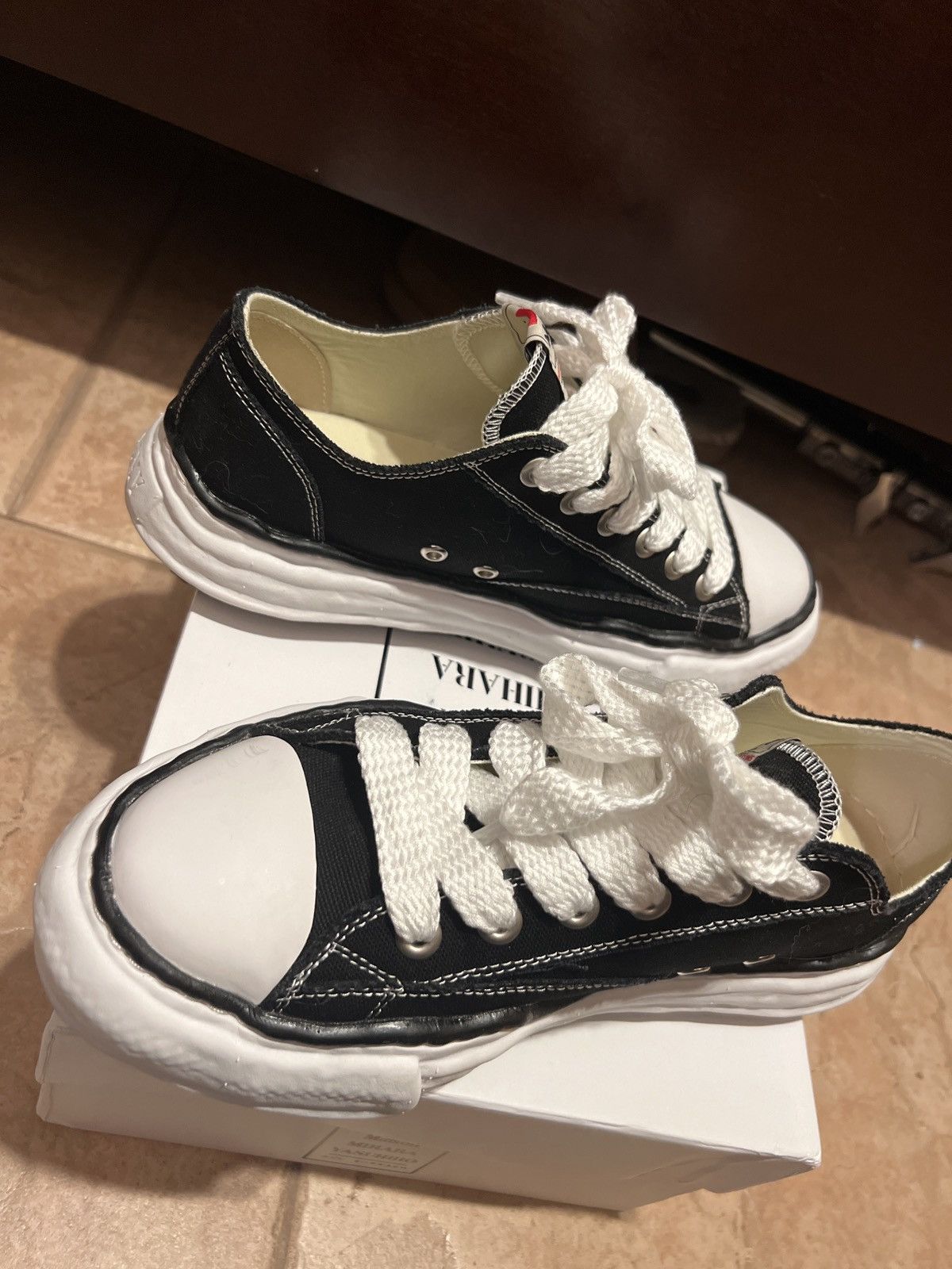 Miharayasuhiro Maison Mihara Yasuhiro Black Low Top Sneakers | Grailed