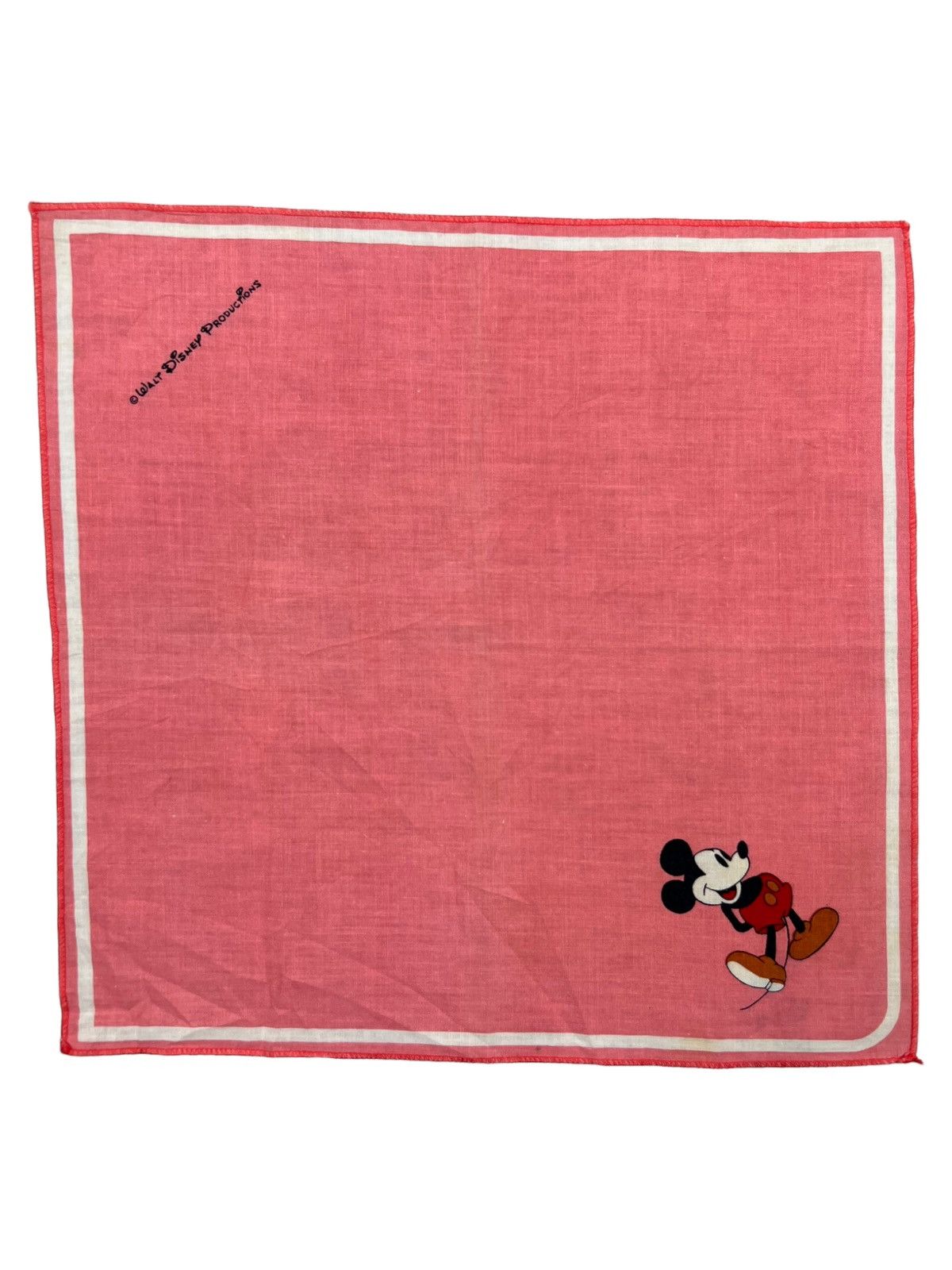 Disney Mickey Mouse Handkerchief Neckerchief Bandana Pocketsquare Size ONE SIZE - 1 Thumbnail