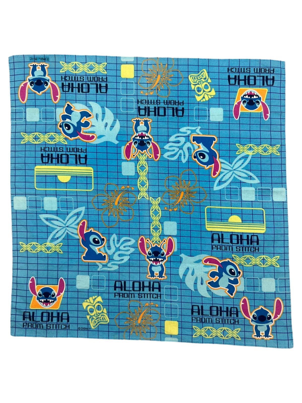 Disney Aloha From Stitch Handkerchief Neckerchief Pocketsquare Size ONE SIZE - 1 Thumbnail