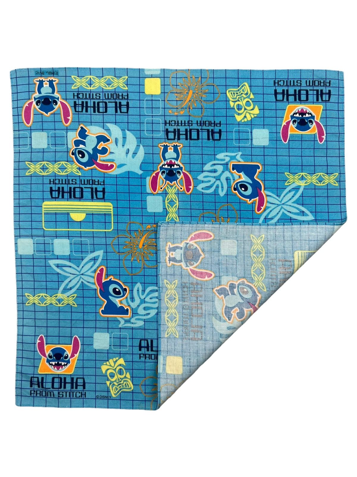 Disney Aloha From Stitch Handkerchief Neckerchief Pocketsquare Size ONE SIZE - 3 Thumbnail